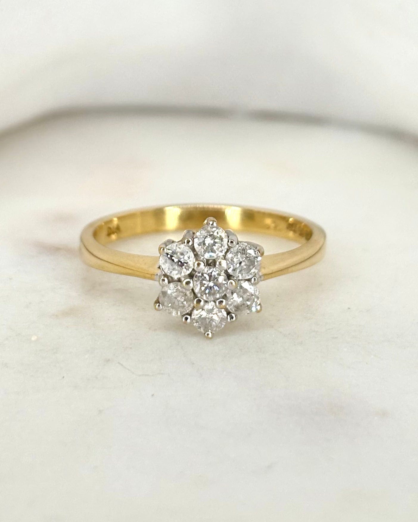 Bague Marguerite Diamants 0.49 carat "Iseult" - Elliade Paris