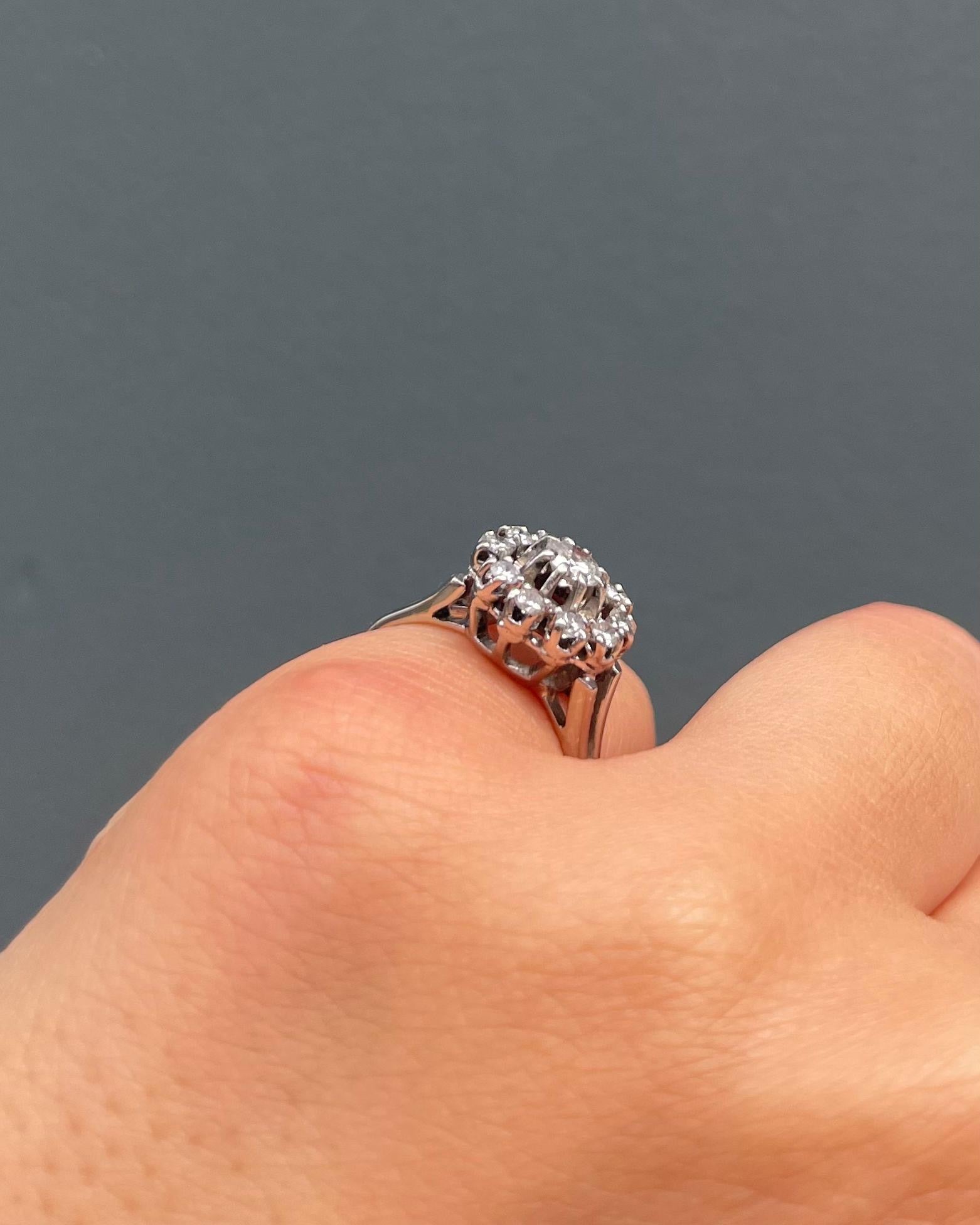 Bague Marguerite Diamants 0.55 carat "Kelaya" - Elliade Paris