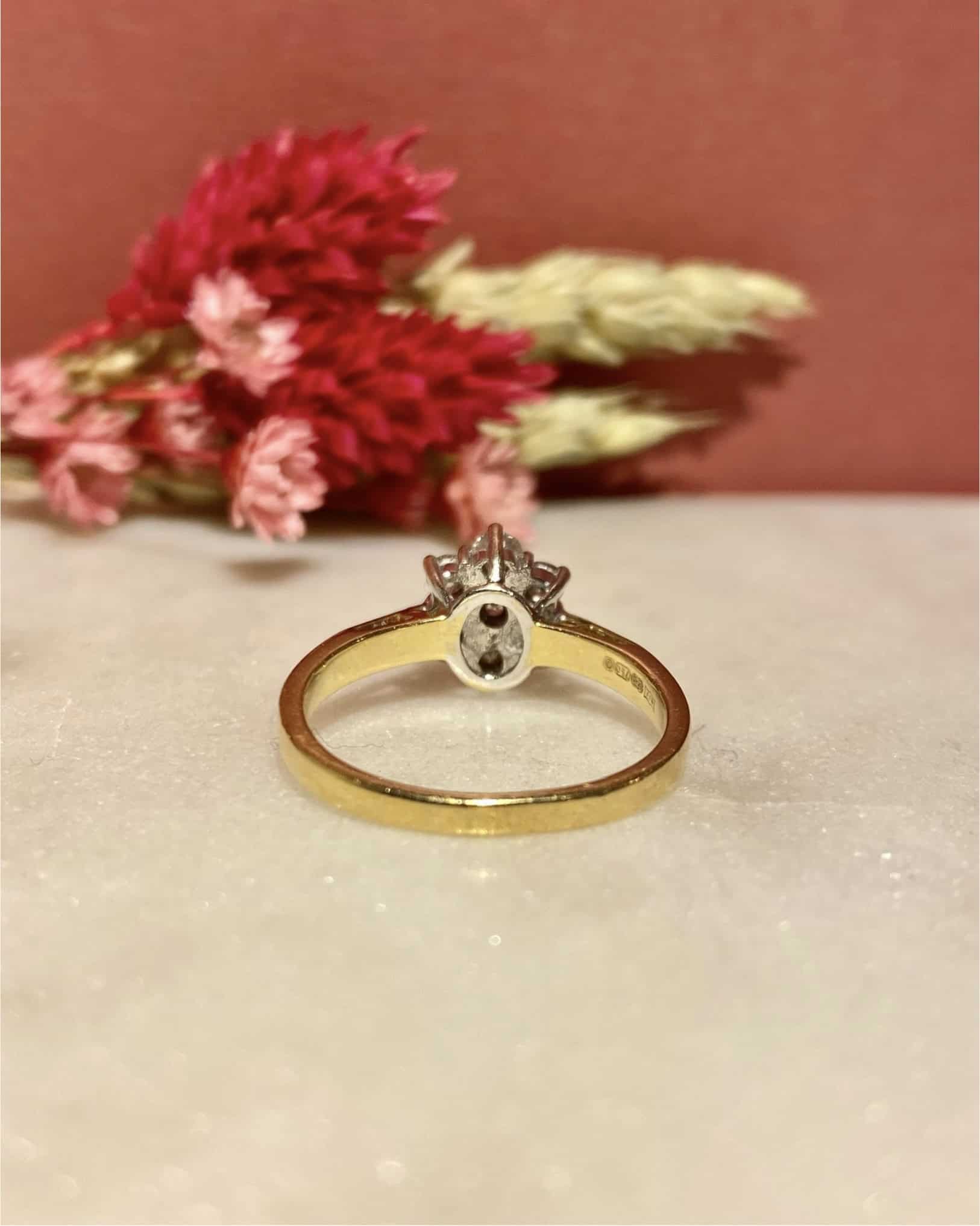 Bague Marguerite Diamants 0.56 carat "Alizée" - Elliade Paris