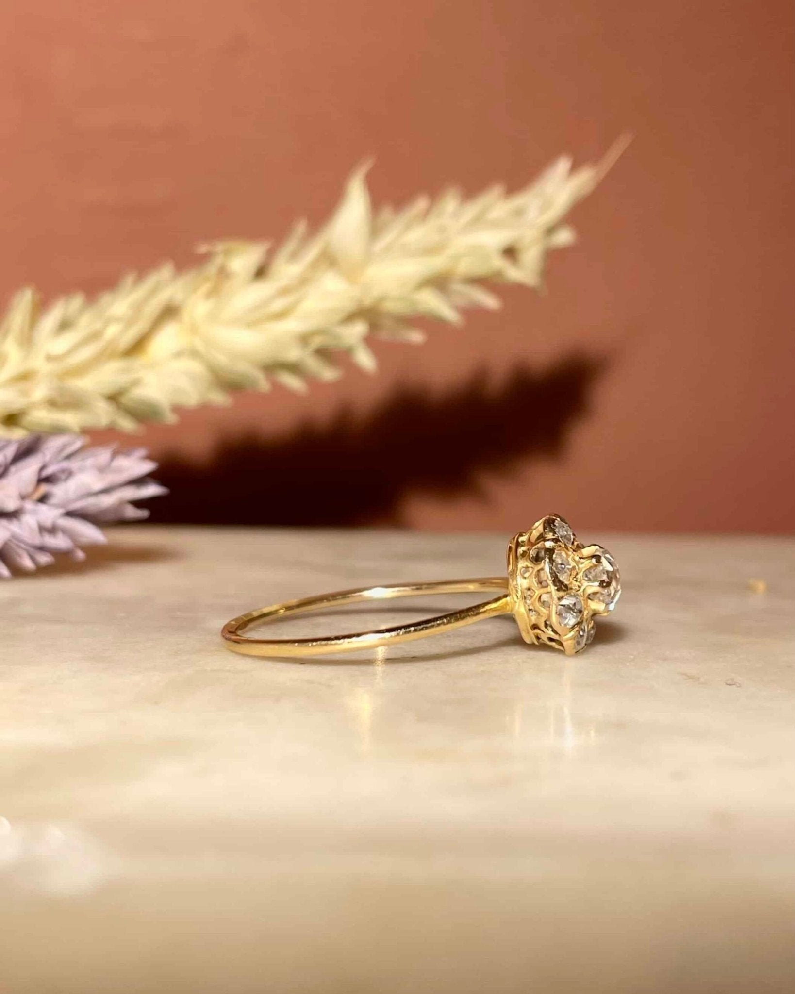 Bague Marguerite Diamants 0.70 carat "Cloé" - Elliade Paris