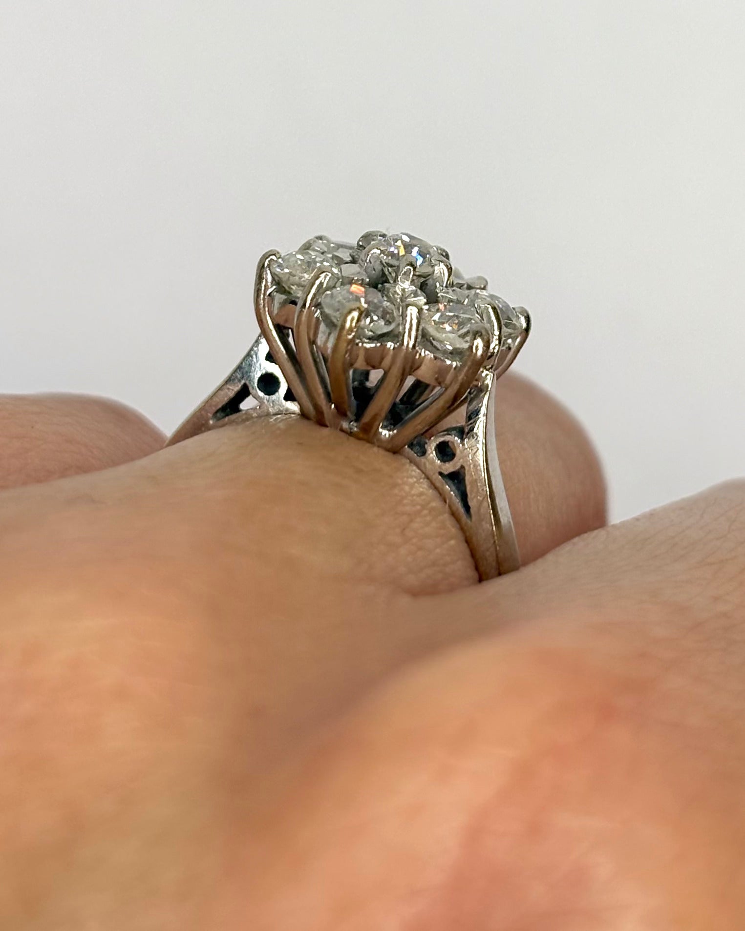Bague Marguerite Diamants 0.70 carat "Corin" - Elliade Paris