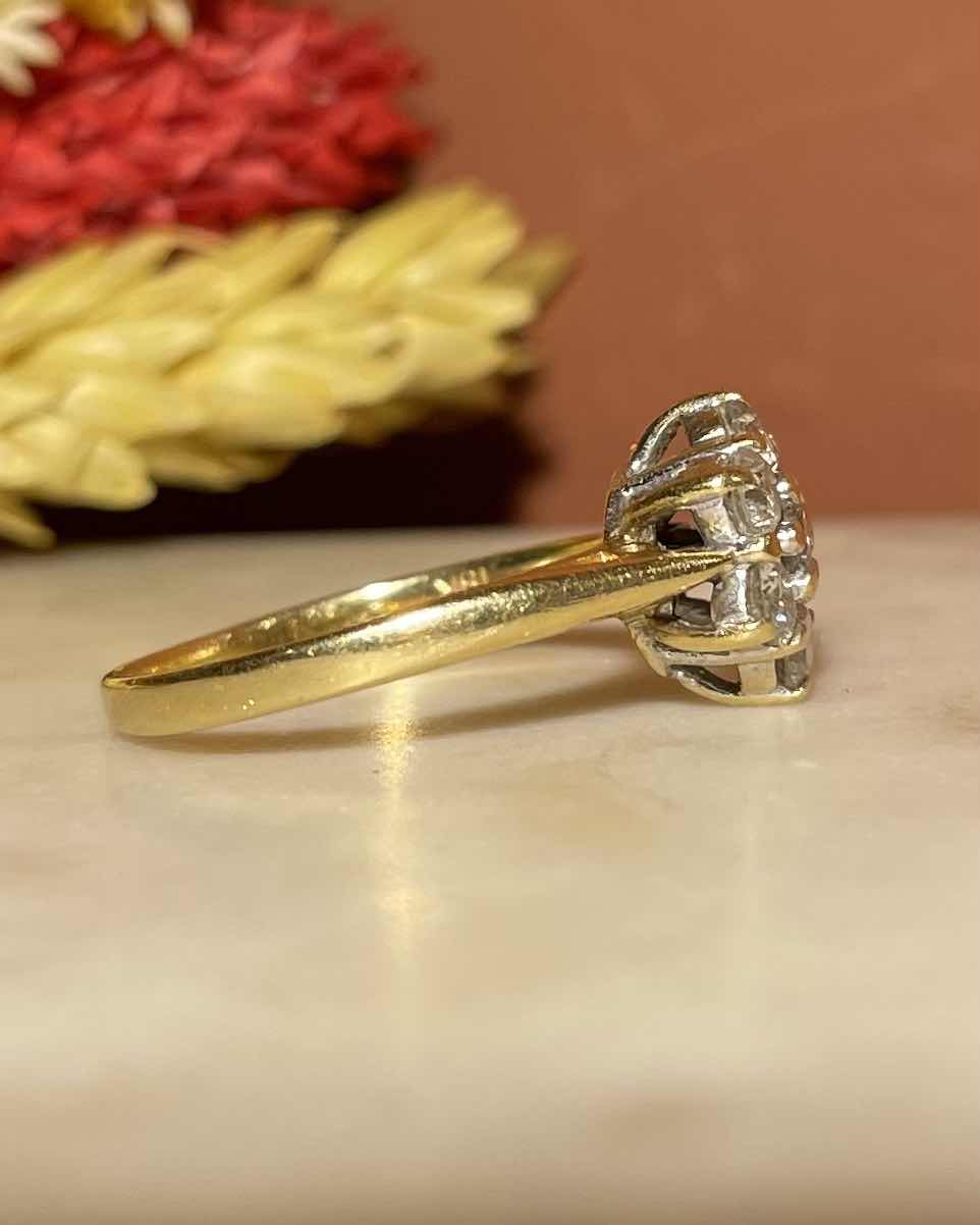 Bague Marguerite Diamants 0.70 carat "Phèdre" - Elliade Paris