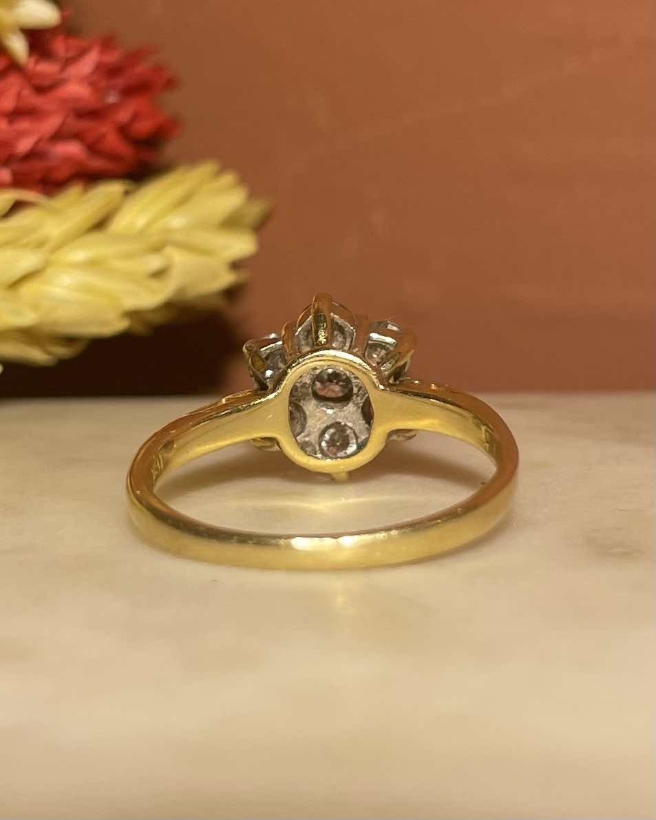 Bague Marguerite Diamants 0.70 carat "Phèdre" - Elliade Paris