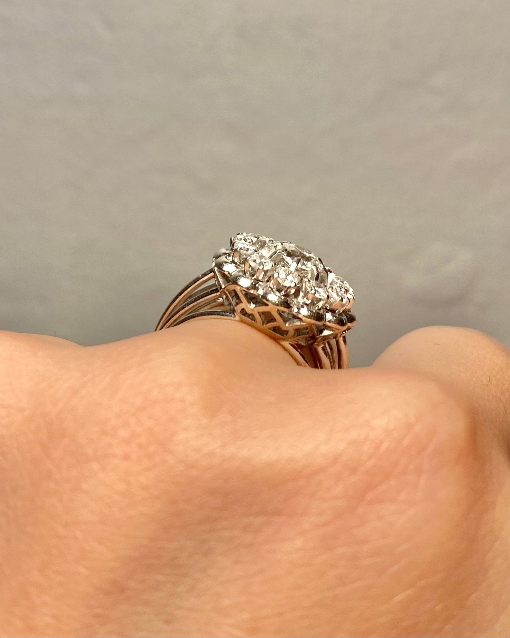 Bague Marguerite Diamants 0.93 carat "Olie" - Elliade Paris