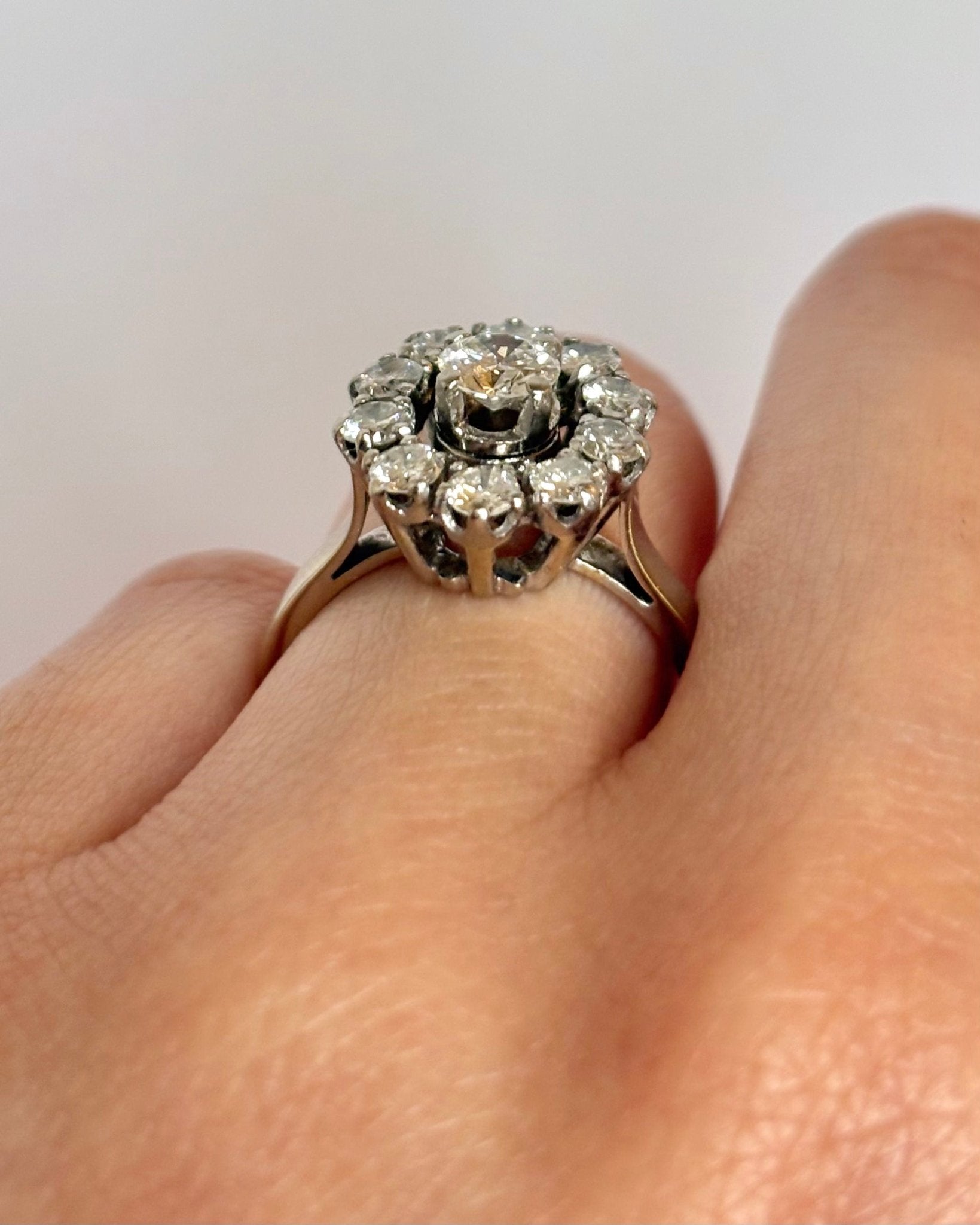 Bague Marguerite Diamants 1.10 carat "Florine" - Elliade Paris