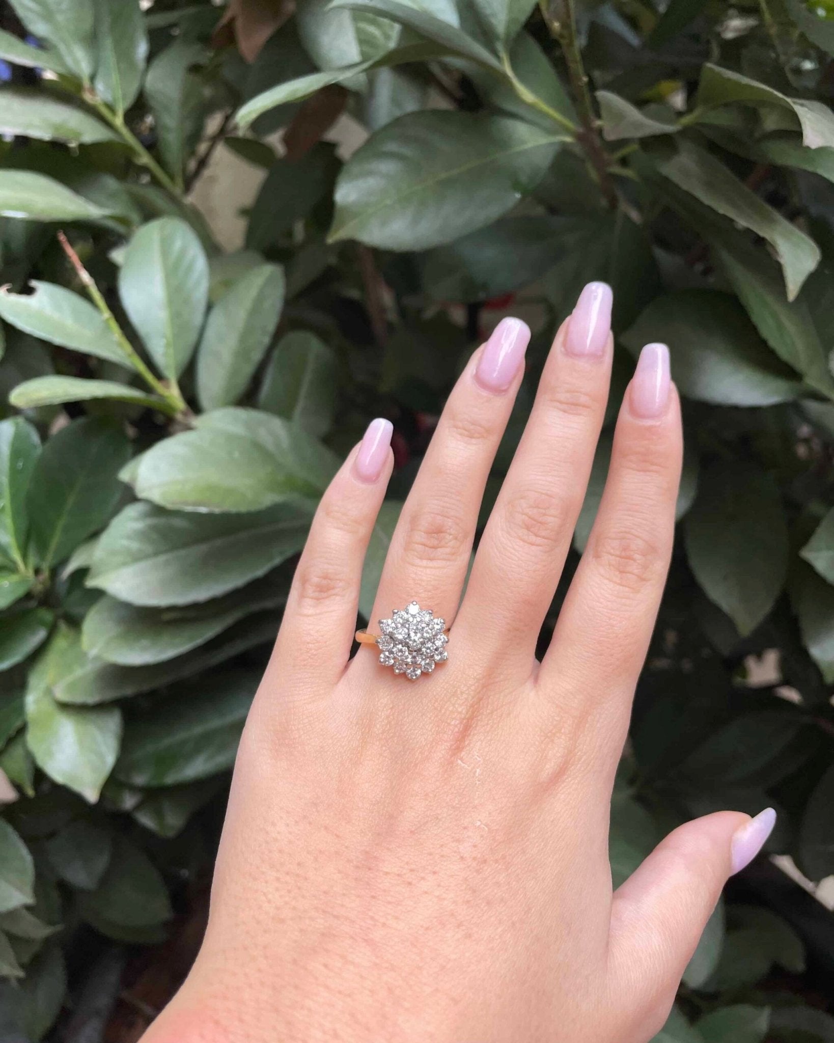 Bague Marguerite Diamants 1.14 carat "Malena" - Elliade Paris