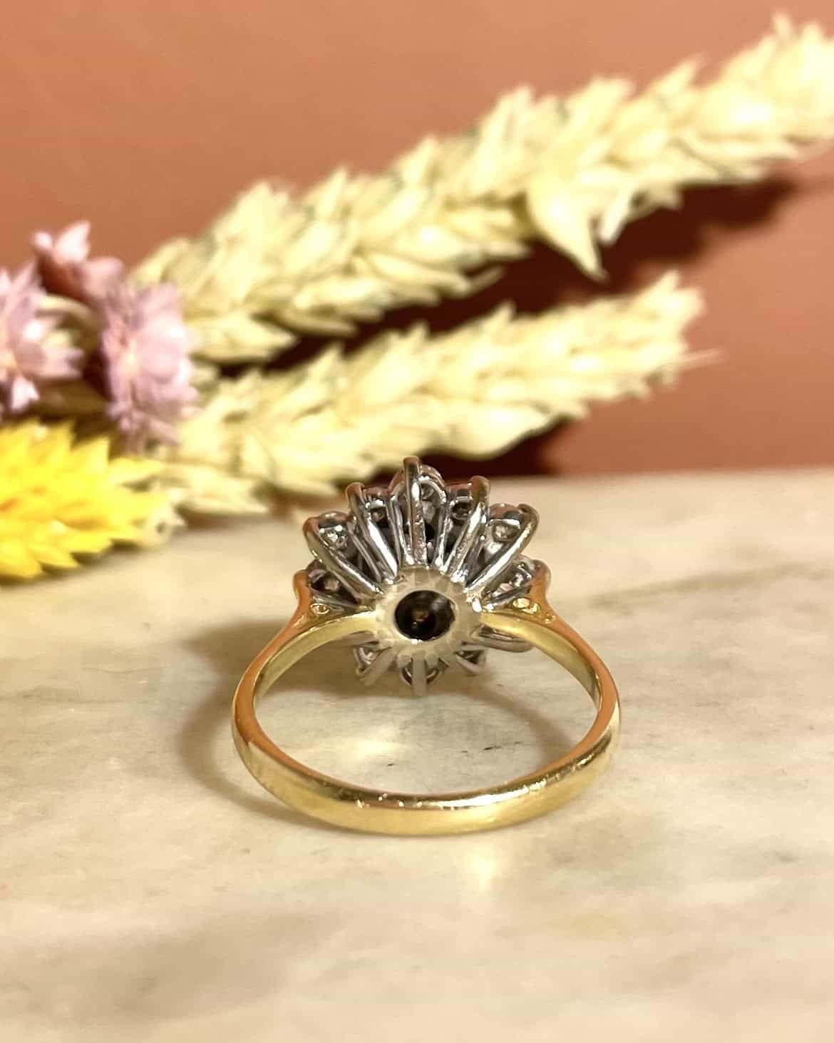 Bague Marguerite Diamants 1.14 carat "Malena" - Elliade Paris