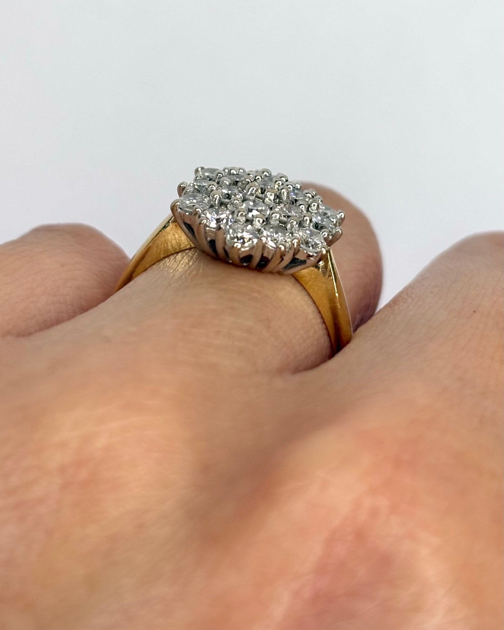 Bague Marguerite Diamants 1.19 carat "Megan" - Elliade Paris