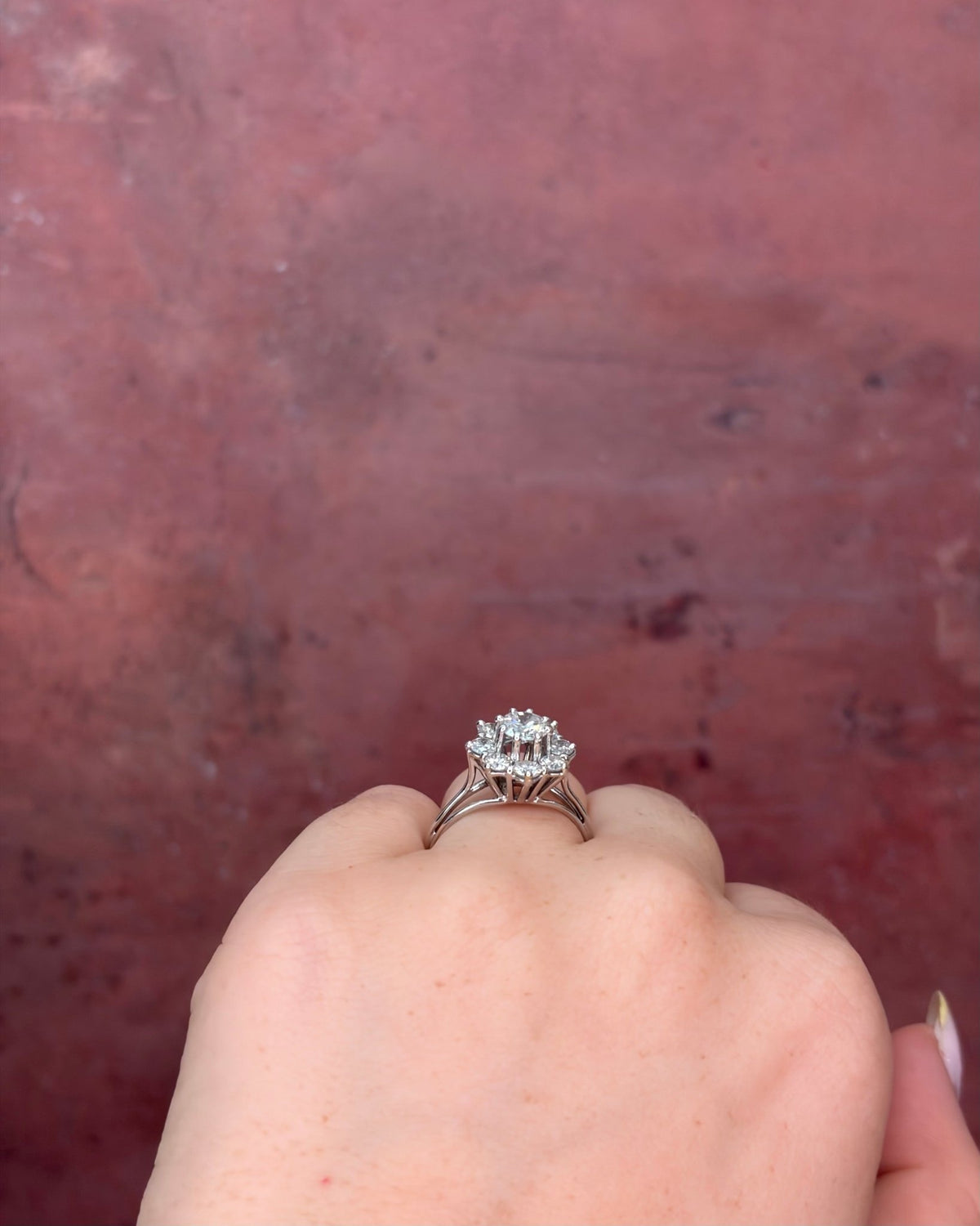 Bague Marguerite Diamants 1.39 carat 4.4g "Luna" - Elliade Paris