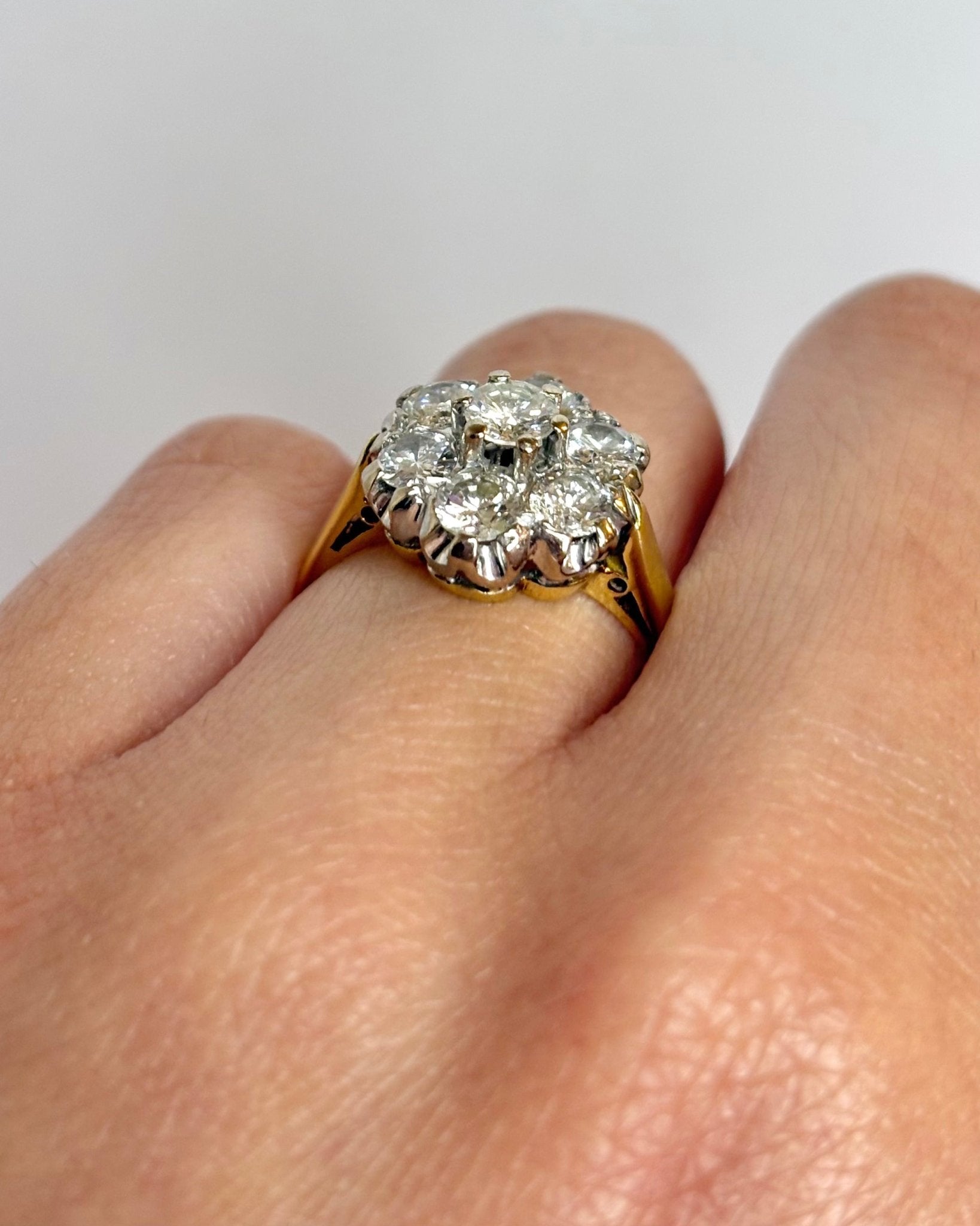 Bague Marguerite Diamants 1.50 carat "Mina" - Elliade Paris