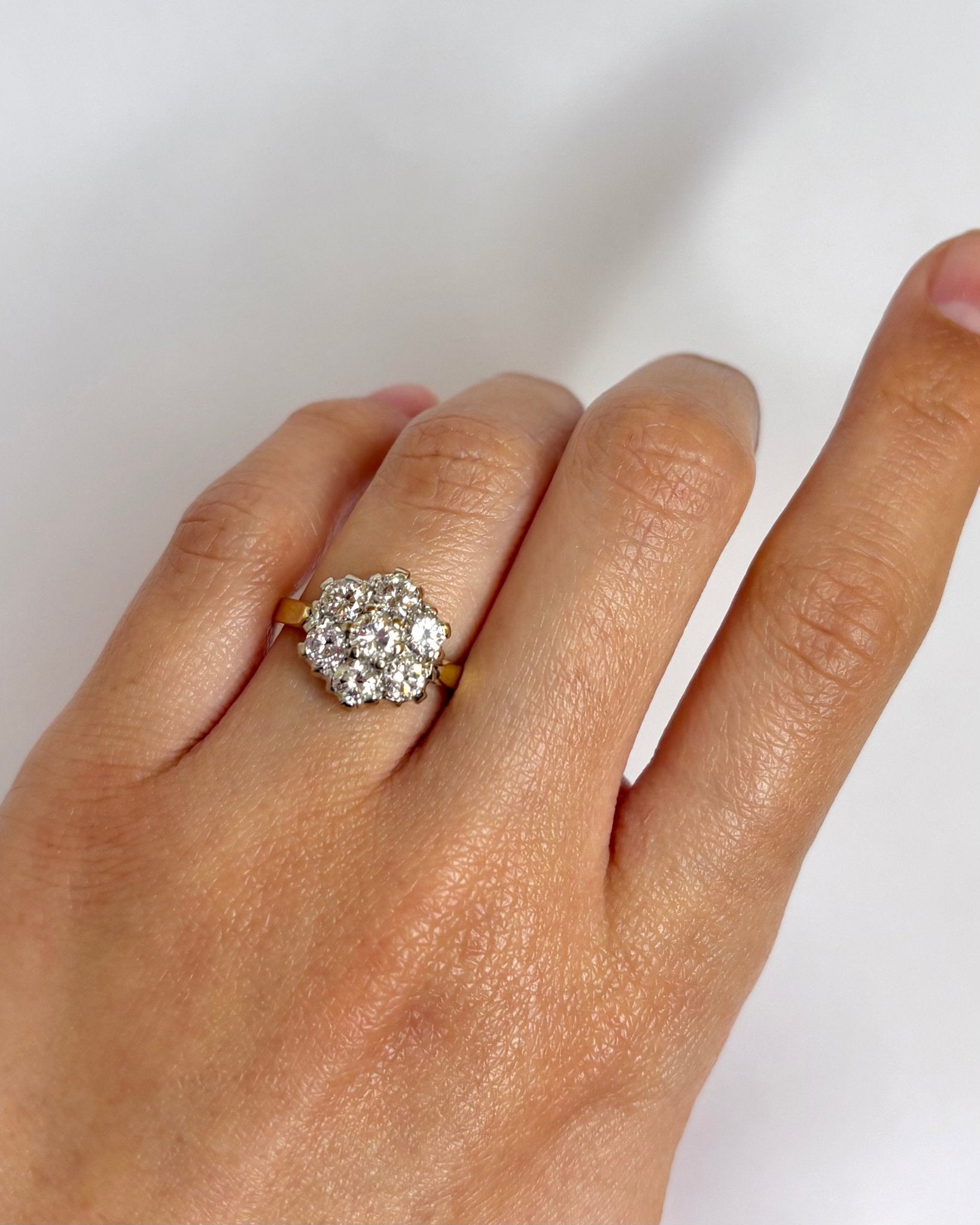 Bague Marguerite Diamants 1.50 carat "Mina" - Elliade Paris