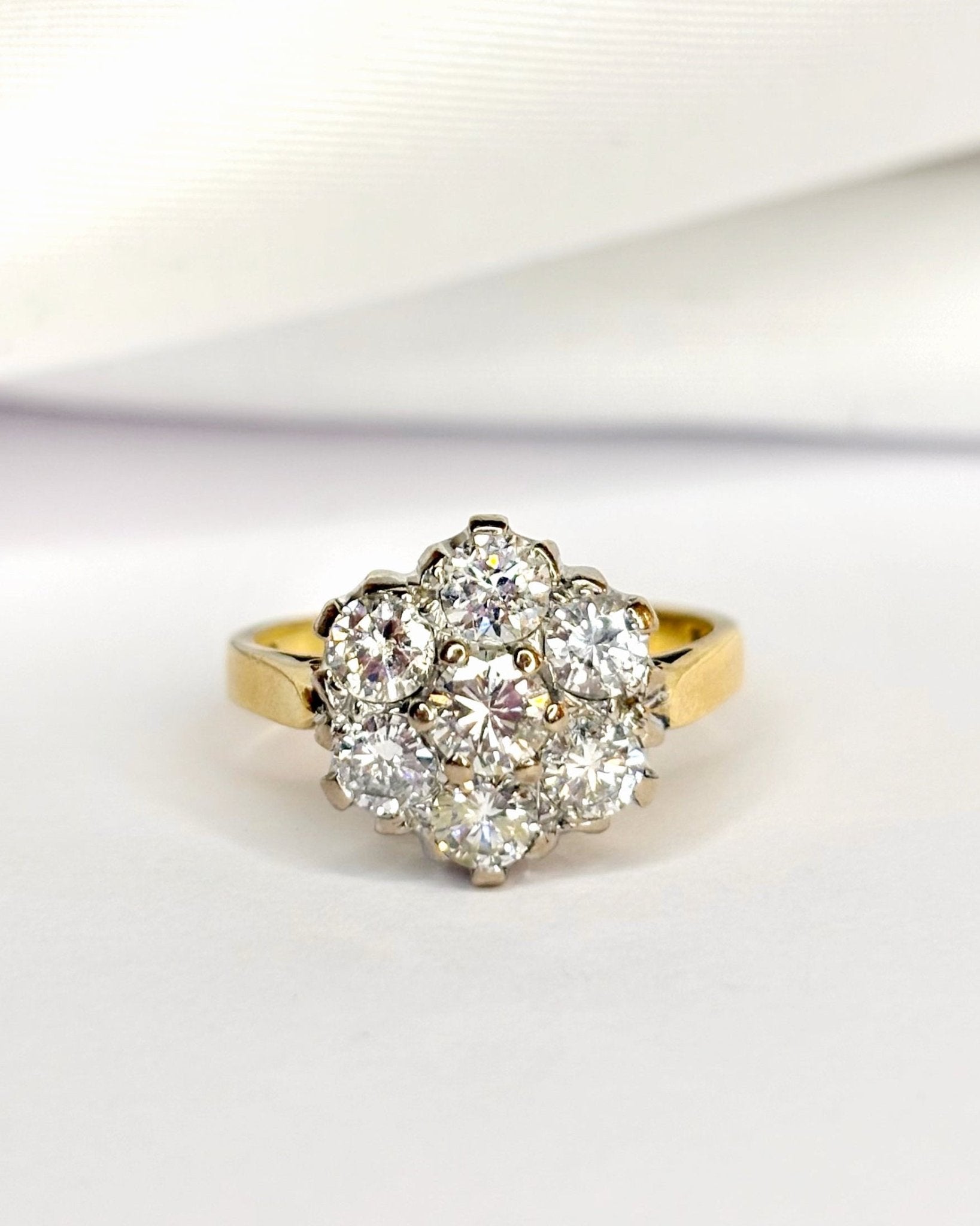 Bague Marguerite Diamants 1.50 carat "Mina" - Elliade Paris