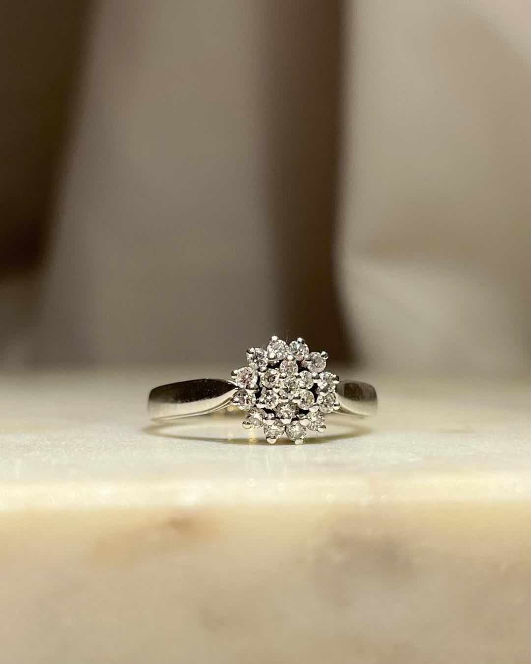 Bague Marguerite Diamants "Adèle" - Elliade Paris