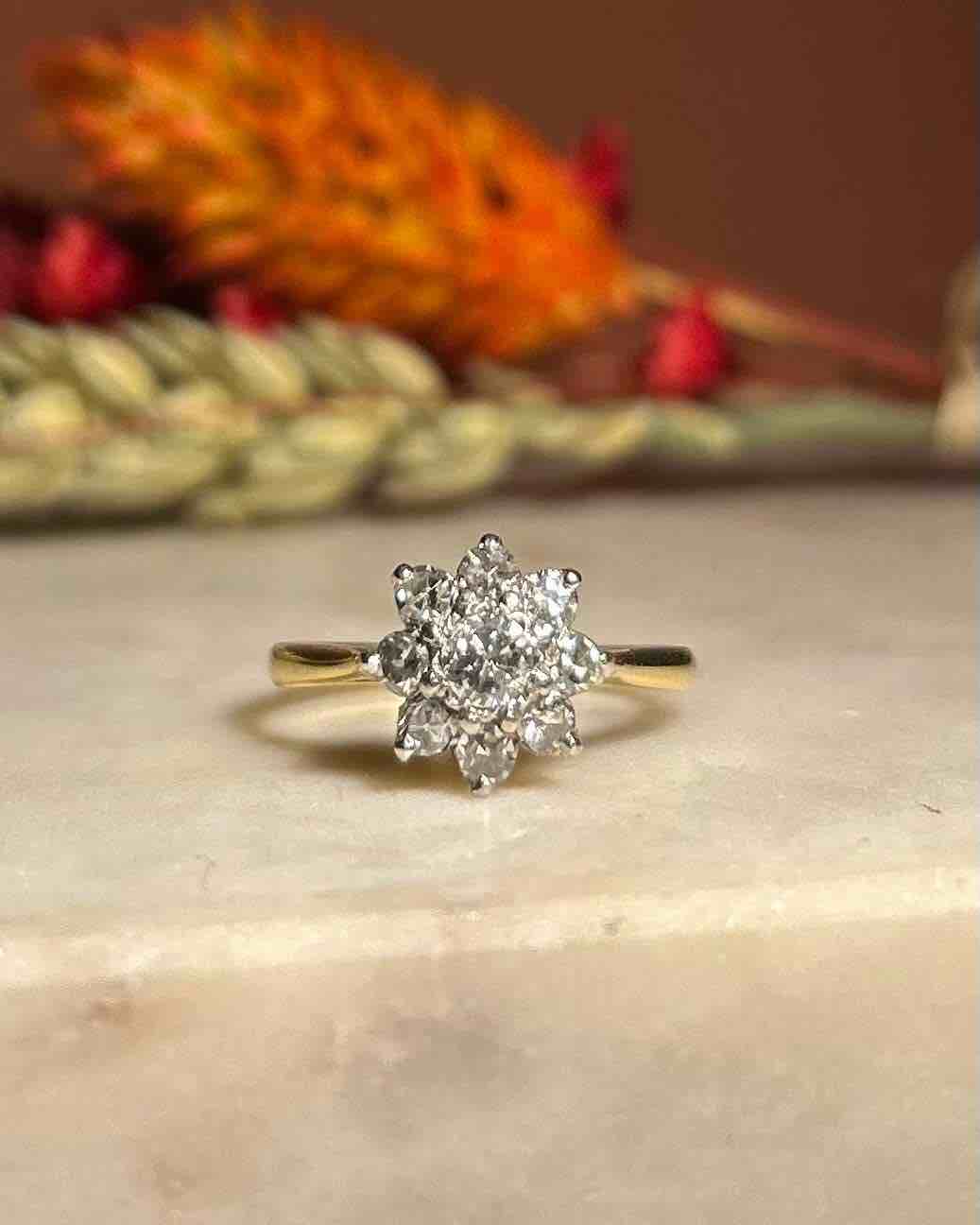 Bague Marguerite Diamants "Lila" - Elliade Paris