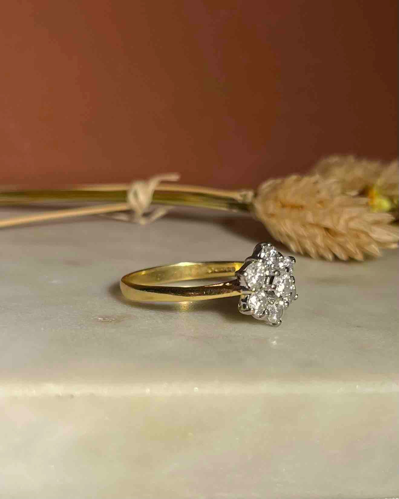 Bague Marguerite diamants "Tila" - Elliade Paris