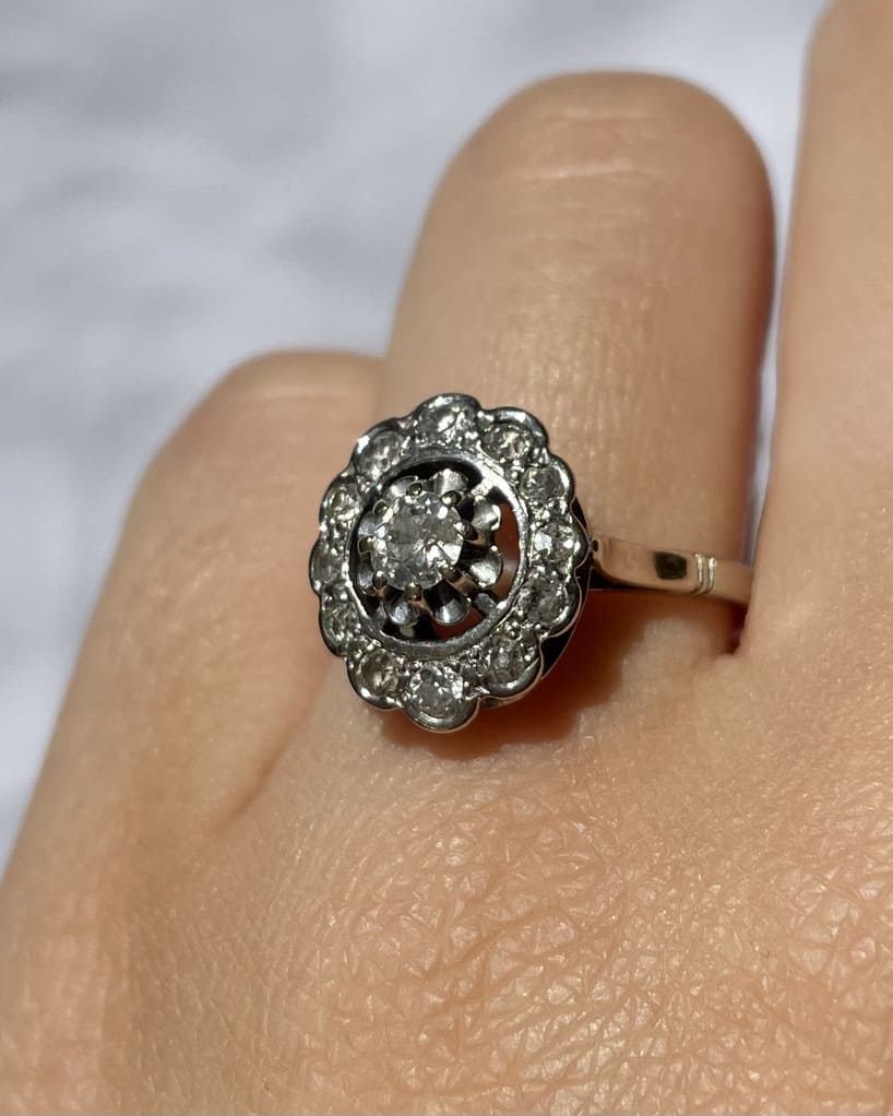 Bague Marguerite Diamants "Ysia" - Elliade Paris