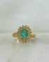 Bague Marguerite Émeraude 0.60 carat & Diamants “Mazarine” - Elliade Paris