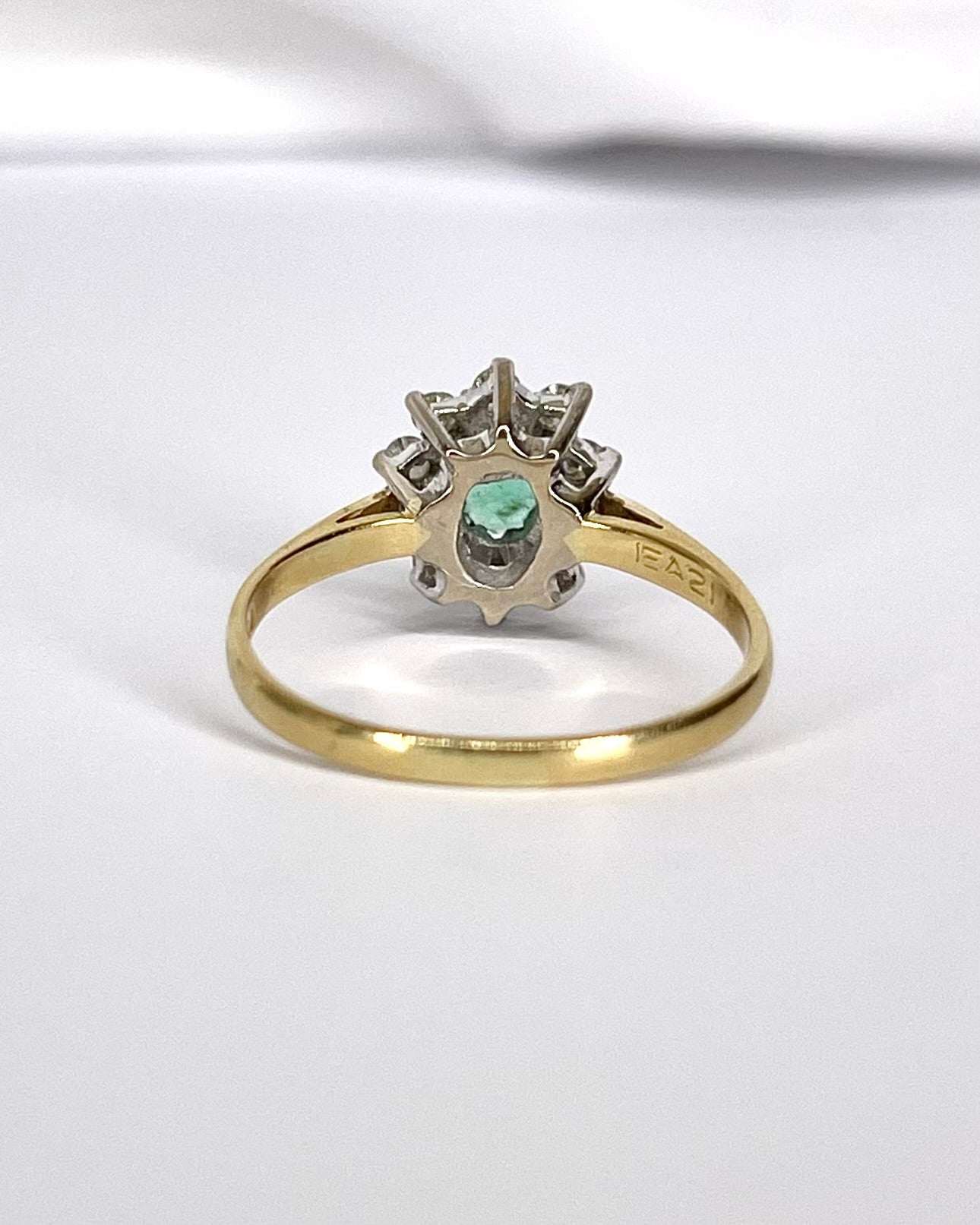 Bague Marguerite Émeraude & Diamants "Florie" - Elliade Paris