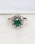 Bague Marguerite Emeraude & Diamants "Lolita" - Elliade Paris
