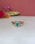 Bague Marguerite Émeraude & Diamants "Tiffany" - Elliade Paris