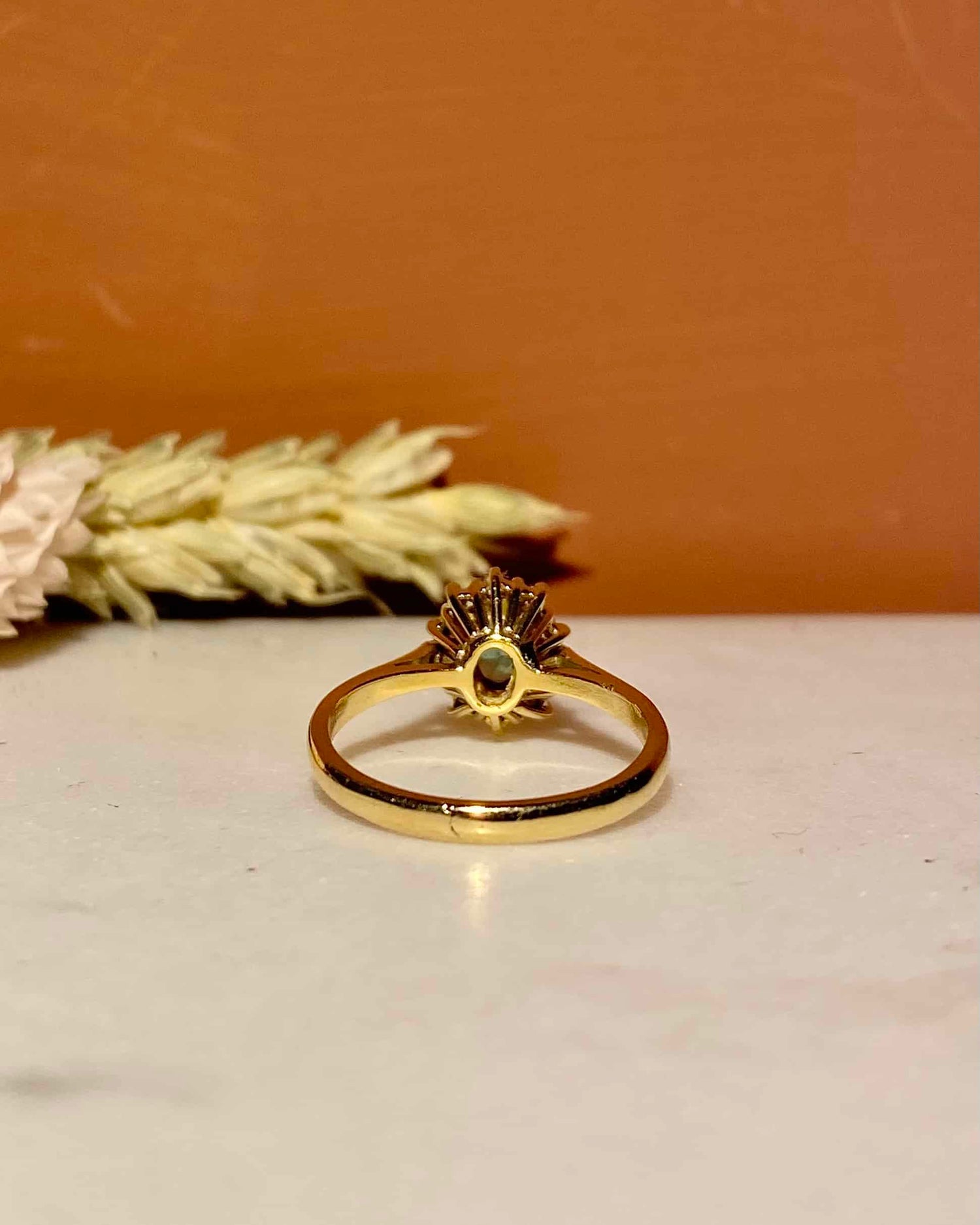 Bague Marguerite Émeraude & Diamants "Melinda"