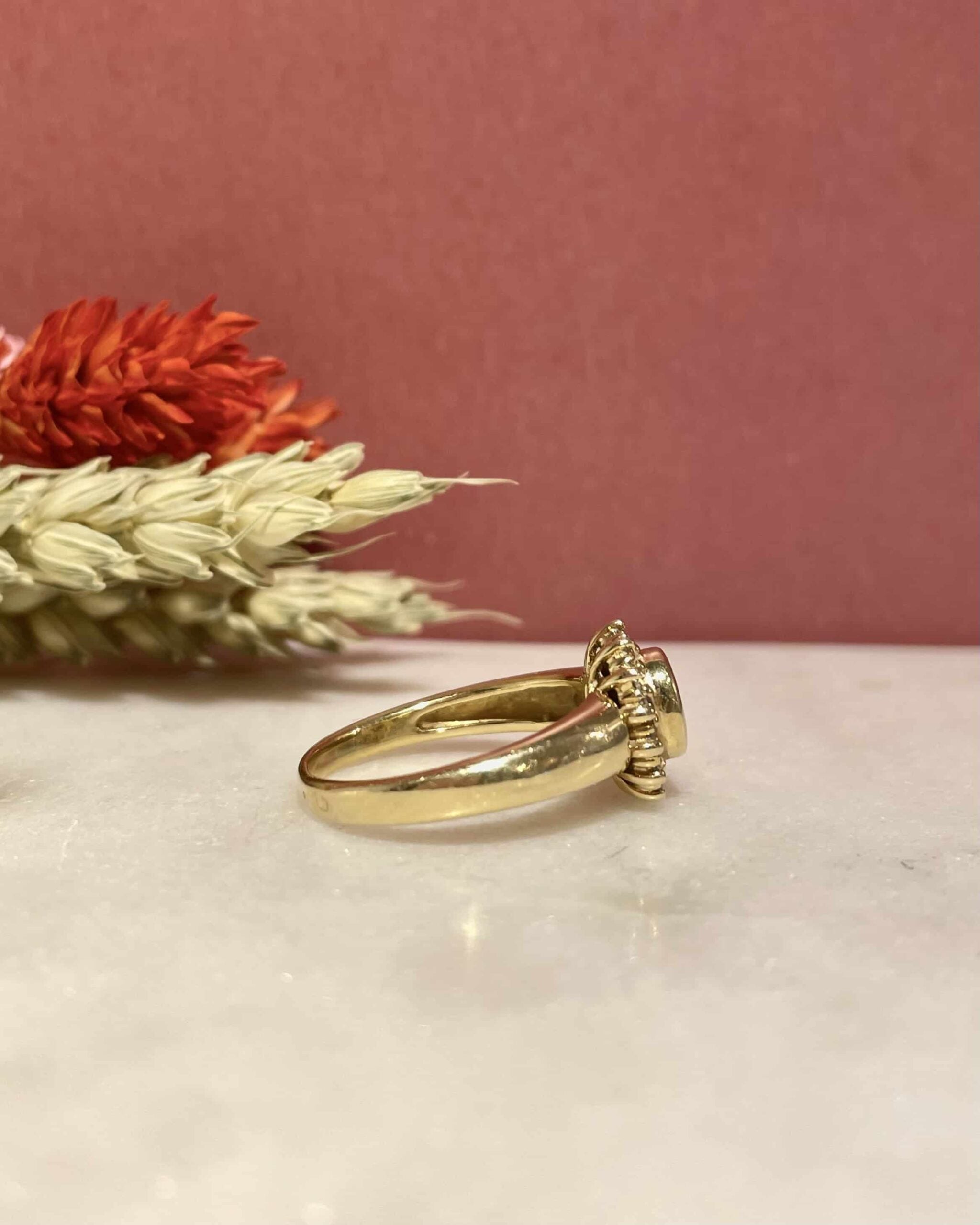 Bague Marguerite Émeraude & Diamants "Denise"