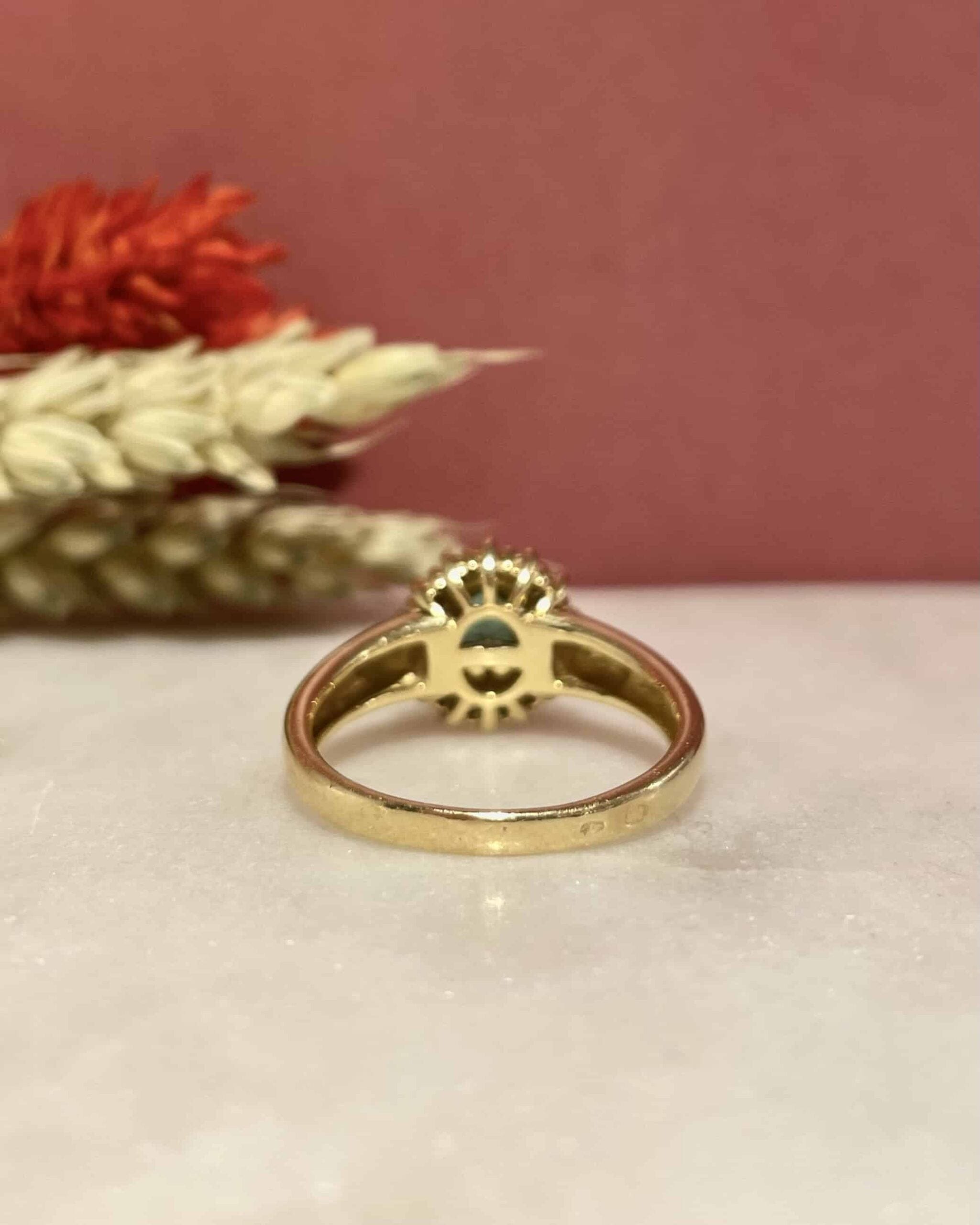 Bague Marguerite Émeraude & Diamants "Denise"