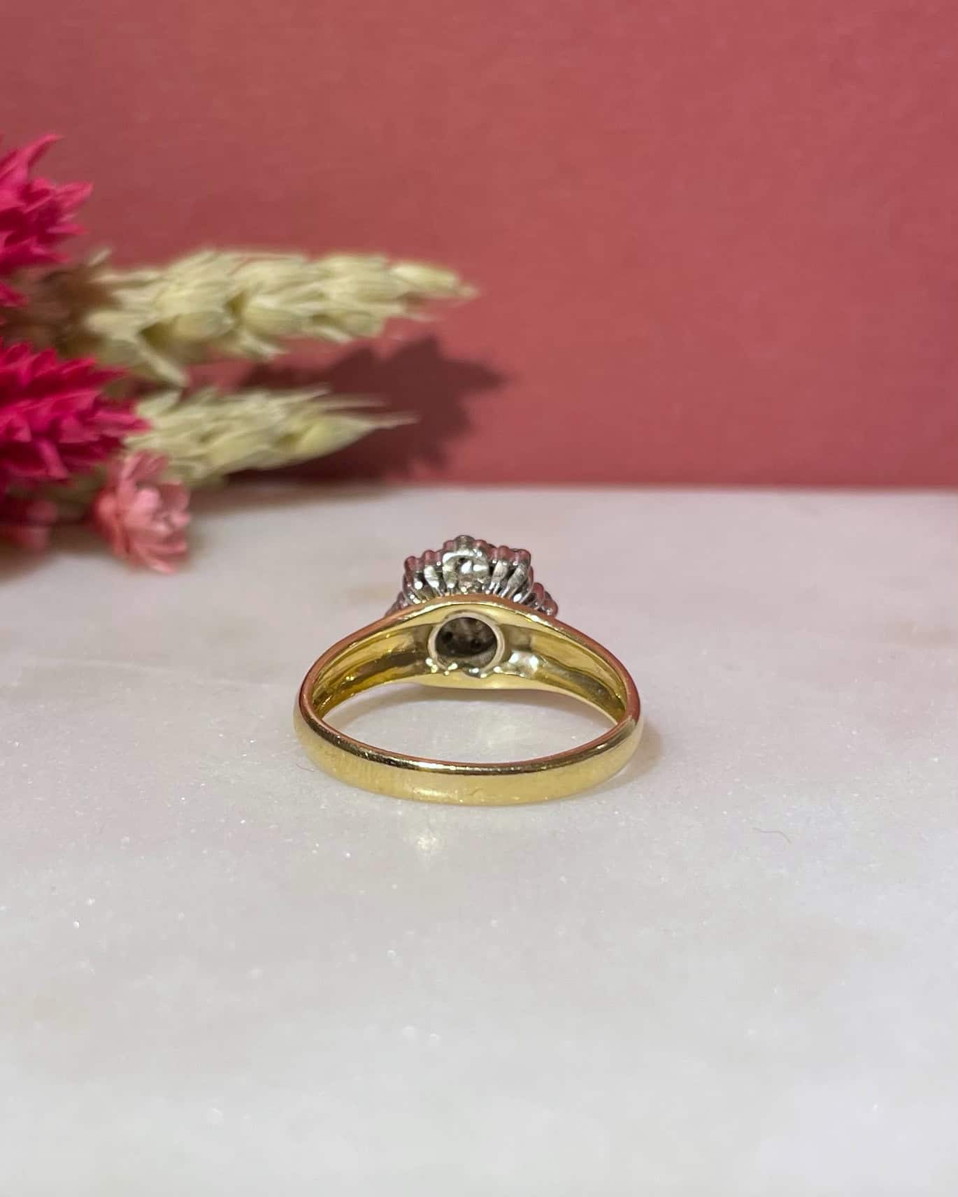 Bague Marguerite Fleur 25 Diamants 0.54 carat "Faustine" - Elliade Paris