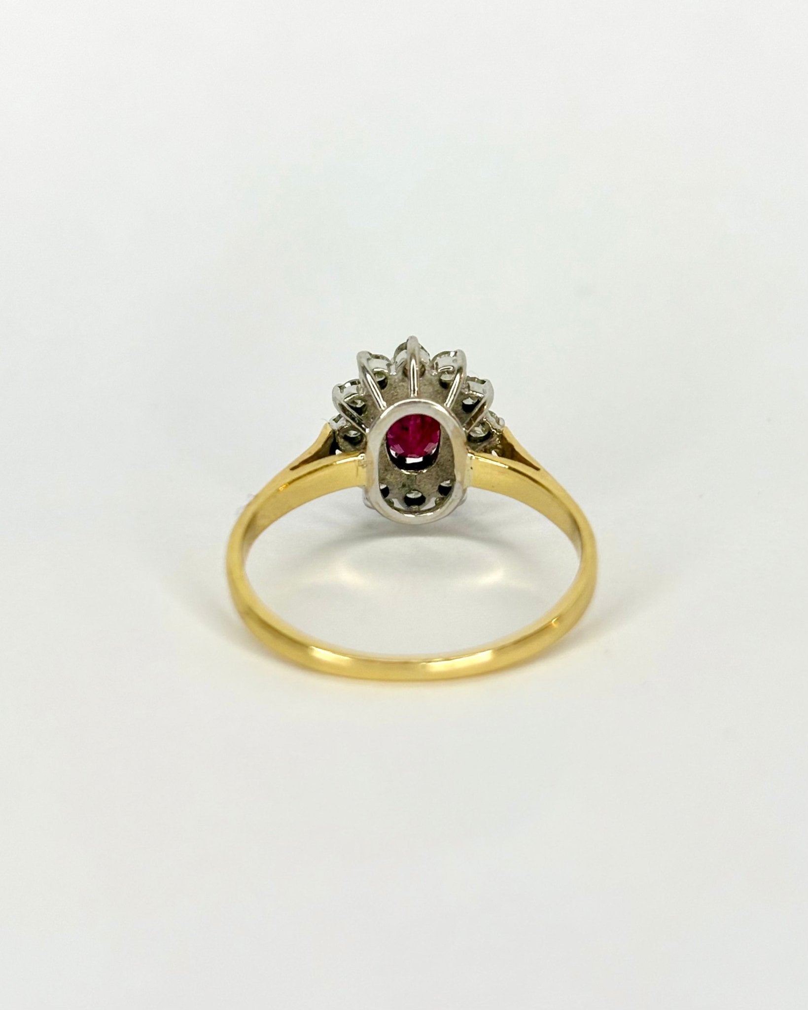 Bague Marguerite Rubis 0.66 carat & Diamants 0.36 carat "Rumi" - Elliade Paris
