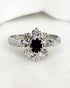 Bague Marguerite Saphir 0.40 carat & 8 Diamants “Camille” - Elliade Paris