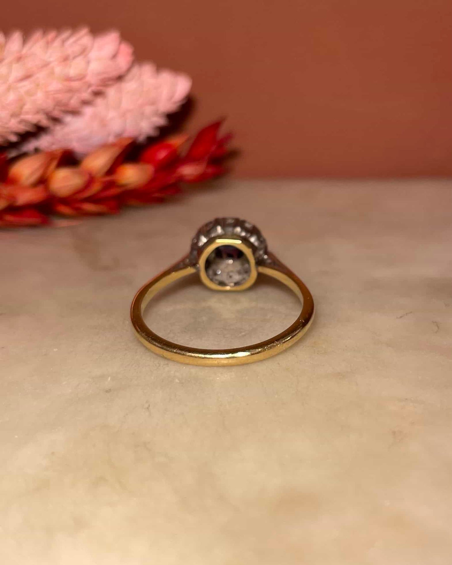 Bague Marguerite Saphir & 12 Diamants "Eloisa" - Elliade Paris