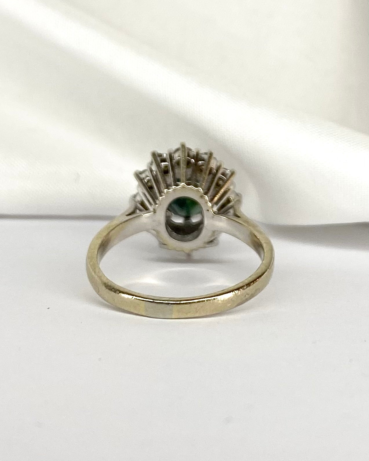 Bague Marguerite Saphir 1.75 carat & Diamants 0.84 carat "Anaïs" - Elliade Paris