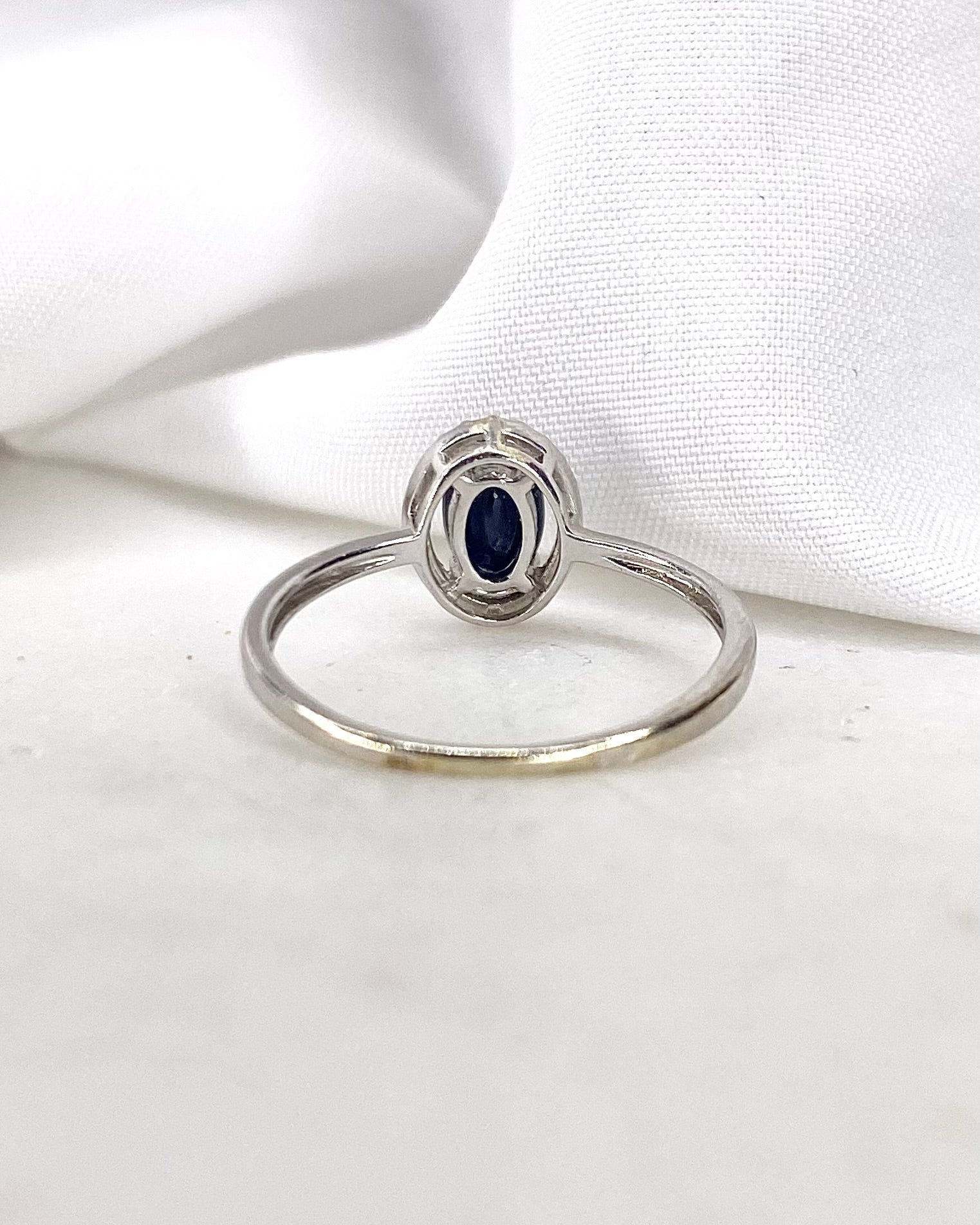 Bague Marguerite Saphir & Diamants "Alina" - Elliade Paris