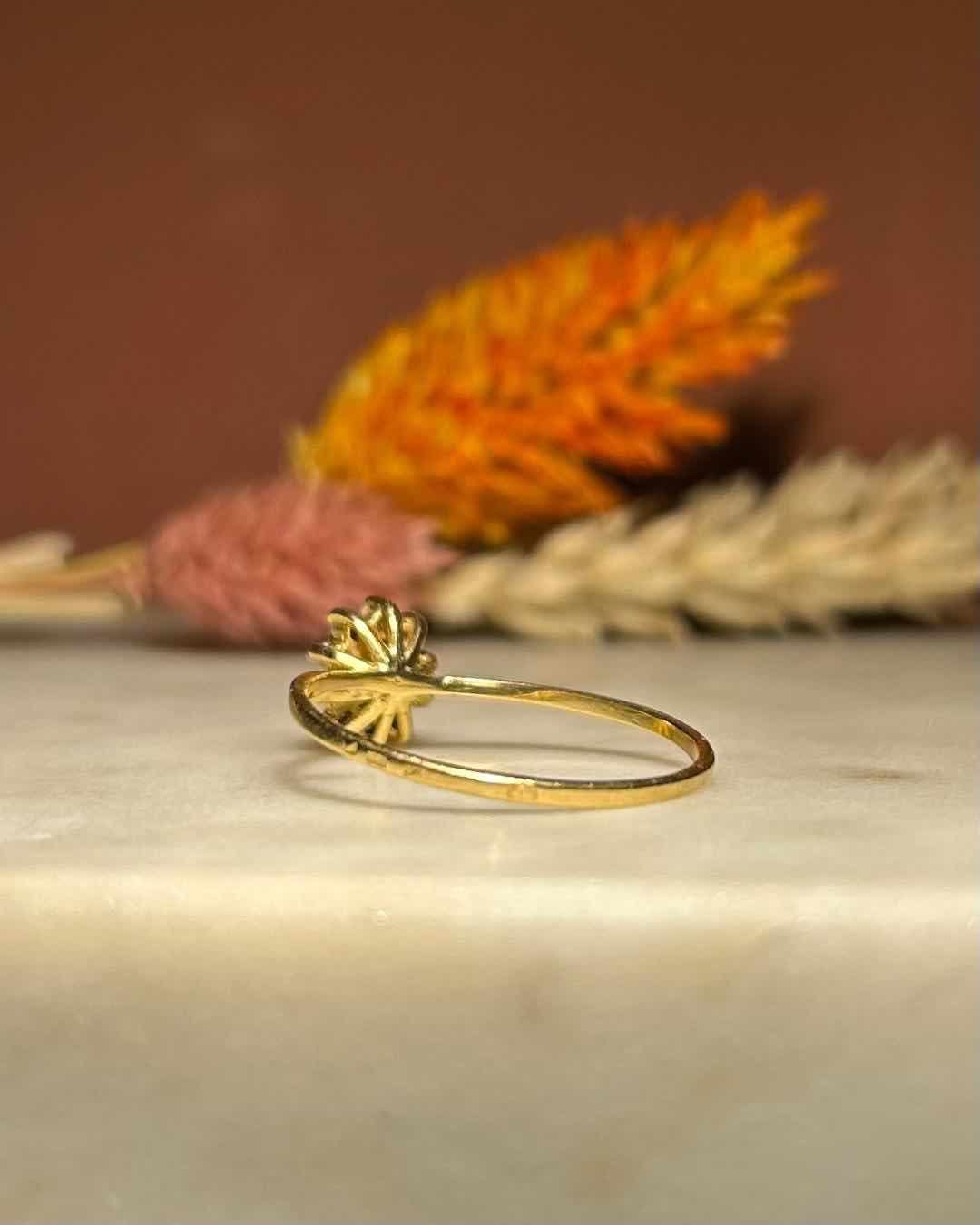 Bague Marguerite Saphir & Diamants "Aloïse" - Elliade Paris