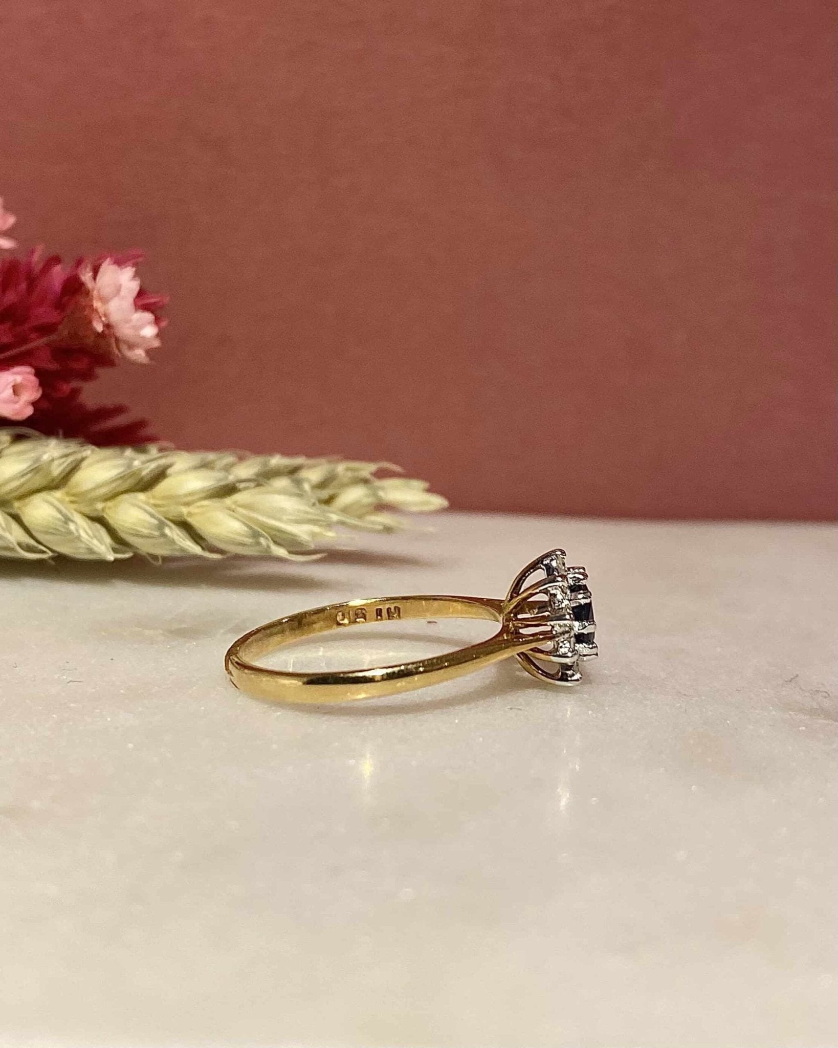 Bague Marguerite Saphir & Diamants "Antonella" - Elliade Paris