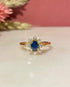 Bague Marguerite Saphir & Diamants "Cherine" - Elliade Paris