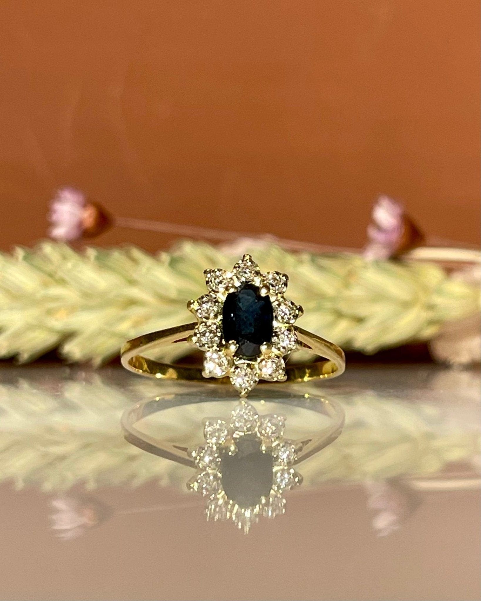 Bague Marguerite Saphir & Diamants "Christiane" - Elliade Paris