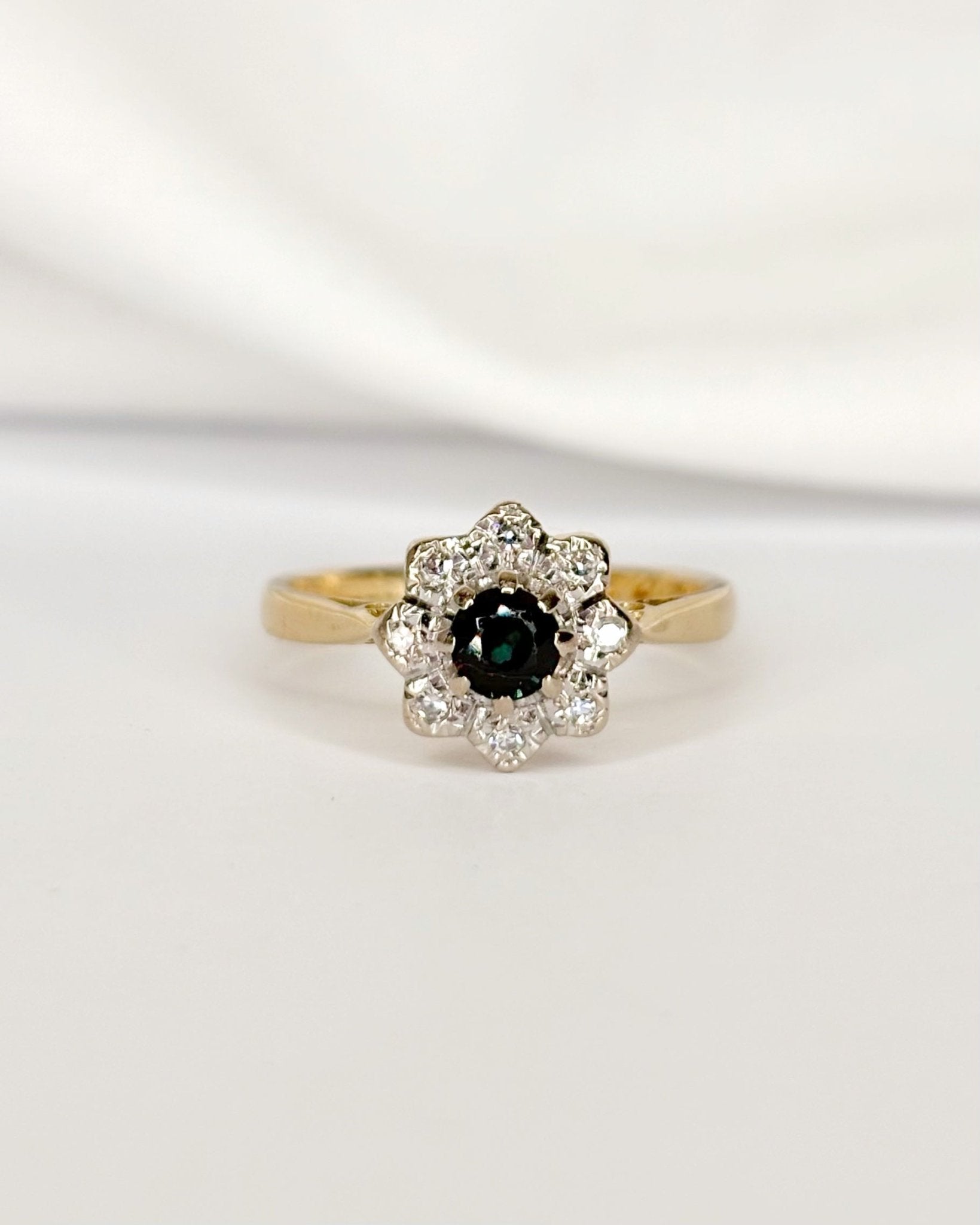 Bague Marguerite Saphir & Diamants "Cybèle" - Elliade Paris