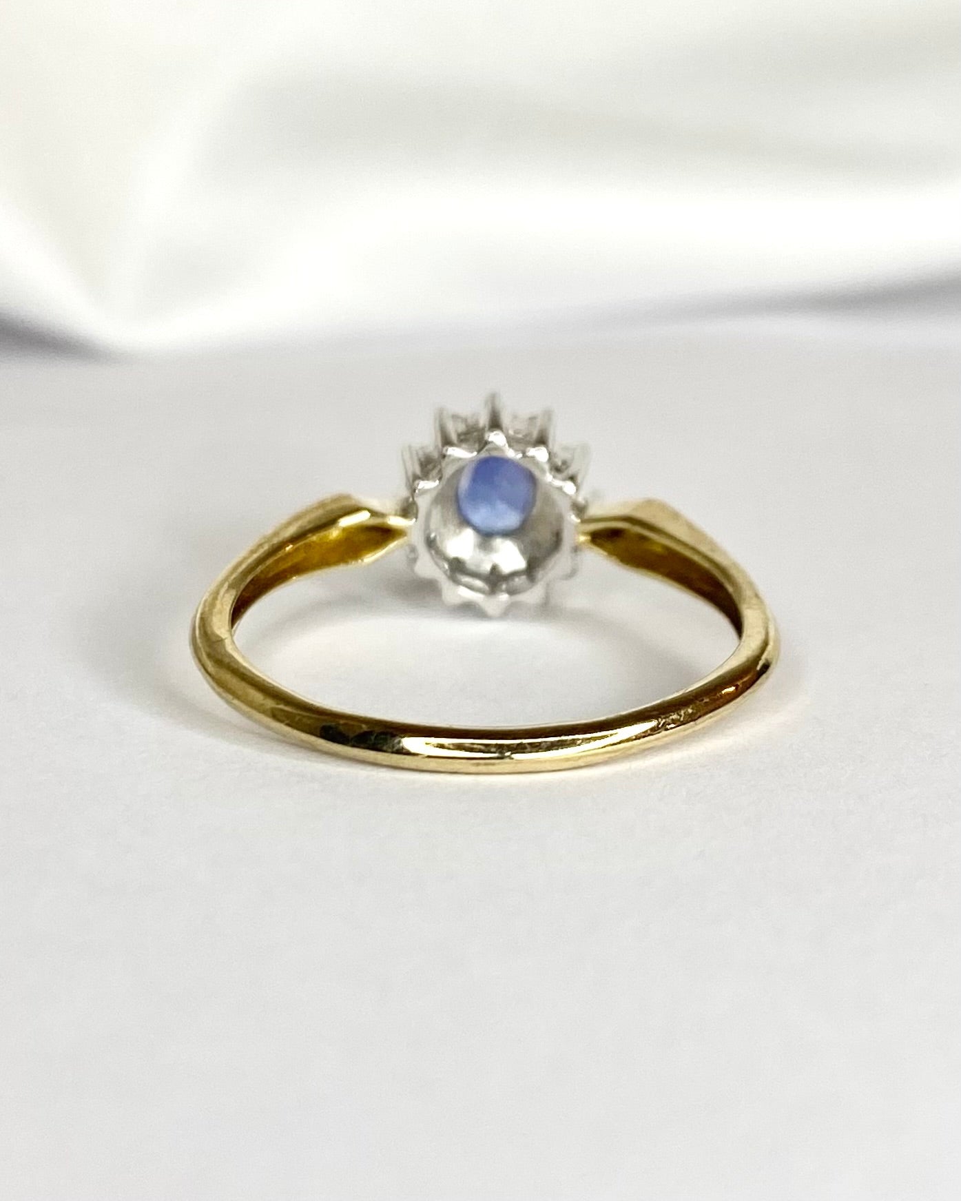 Bague Marguerite Saphir & Diamants "Esma" - Elliade Paris