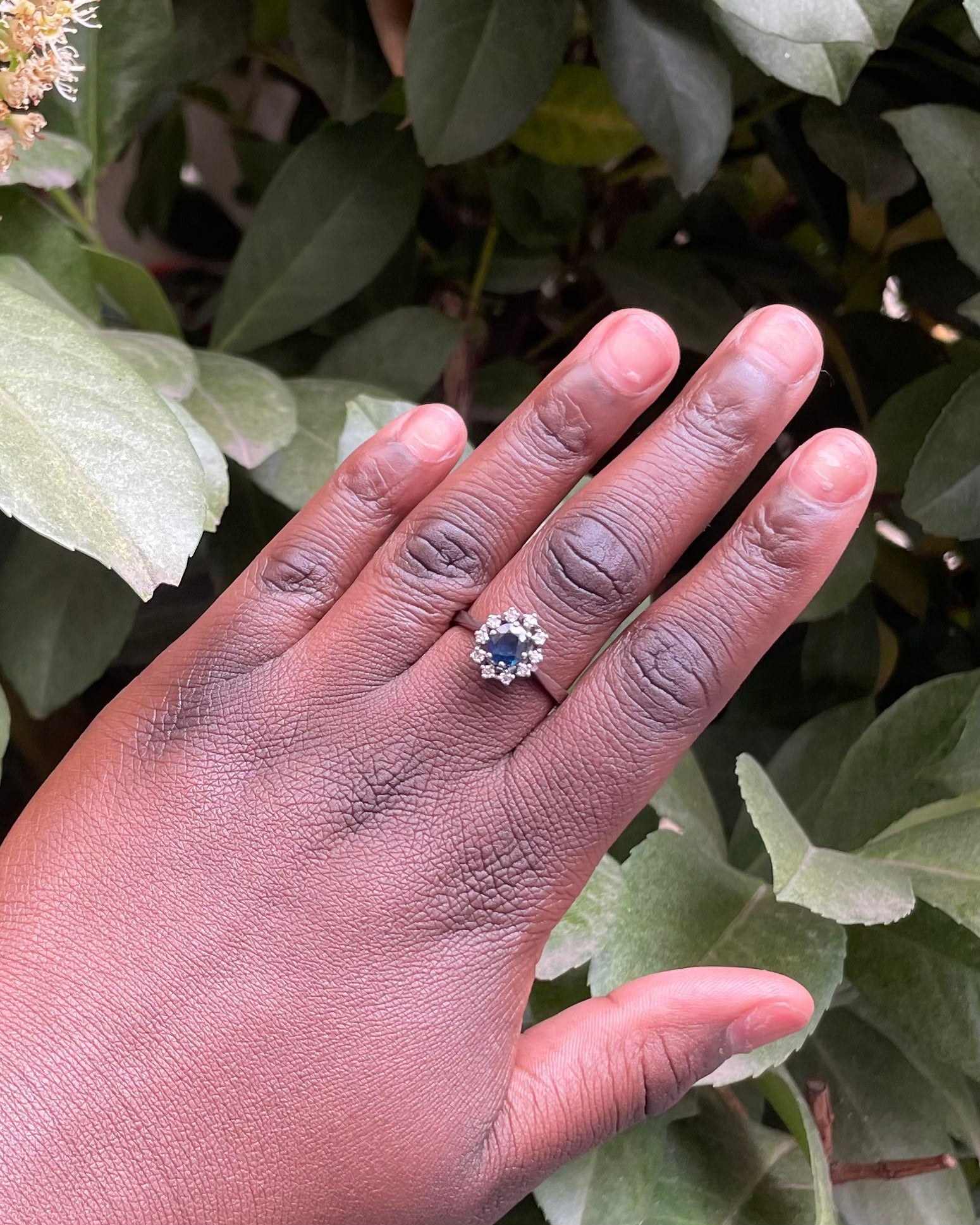 Bague Marguerite Saphir & Diamants "Florinda" - Elliade Paris