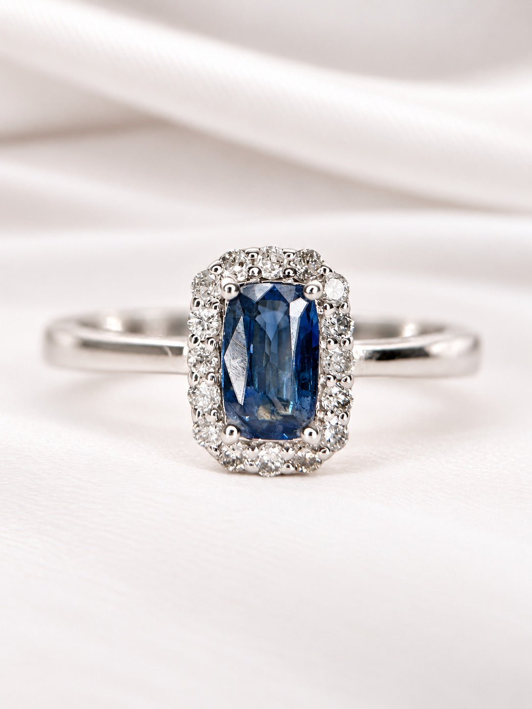 Bague Marguerite Saphir & Diamants "Henriette" - Elliade Paris