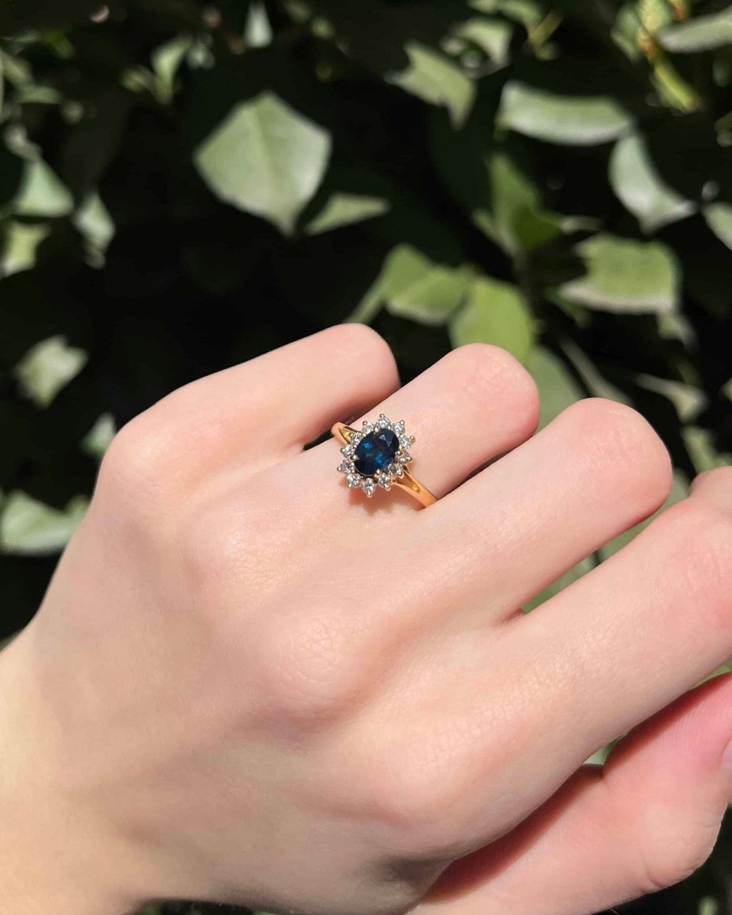 Bague Marguerite Saphir & Diamants "Mathis" - Elliade Paris