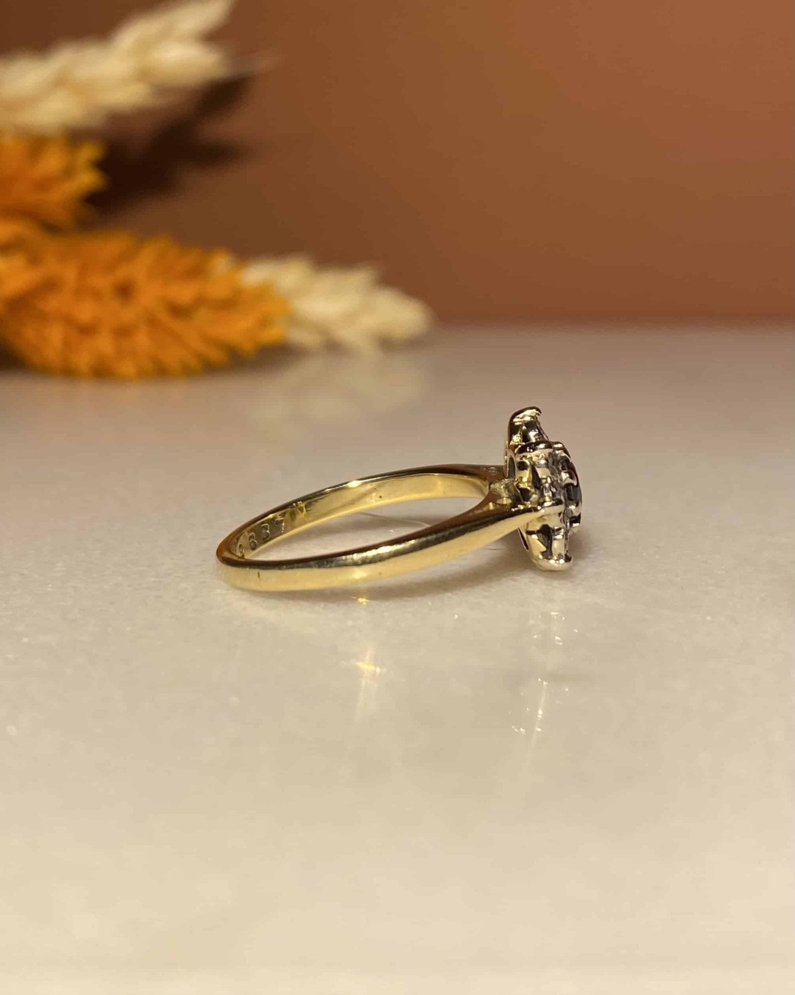Bague Marguerite Saphir & Diamants "Nayla" - Elliade Paris