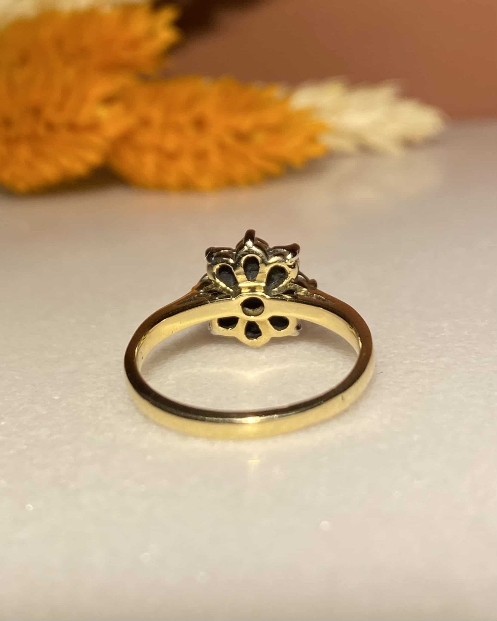 Bague Marguerite Saphir & Diamants "Nayla" - Elliade Paris