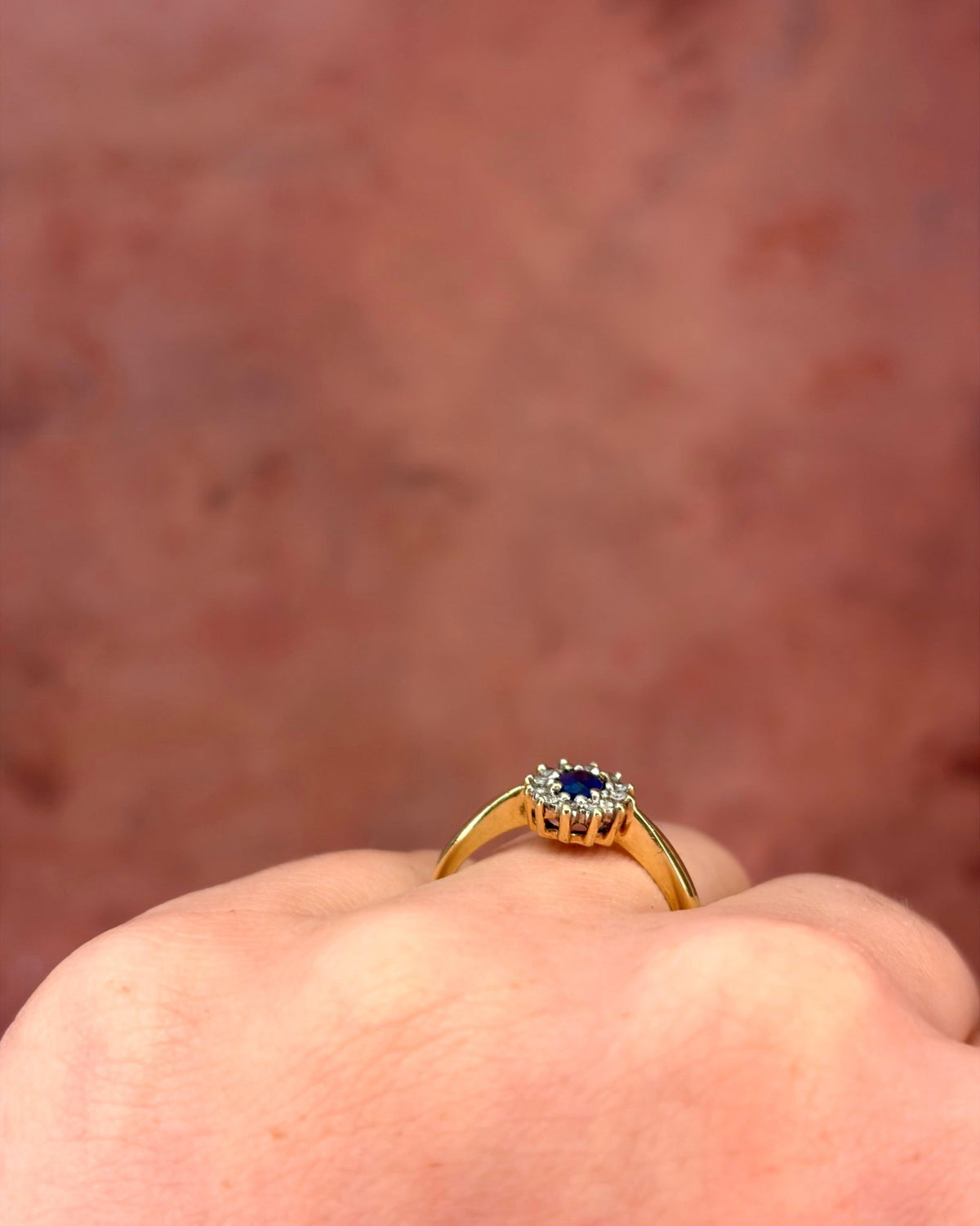 Bague Marguerite Saphir & Diamants "Nina" - Elliade Paris