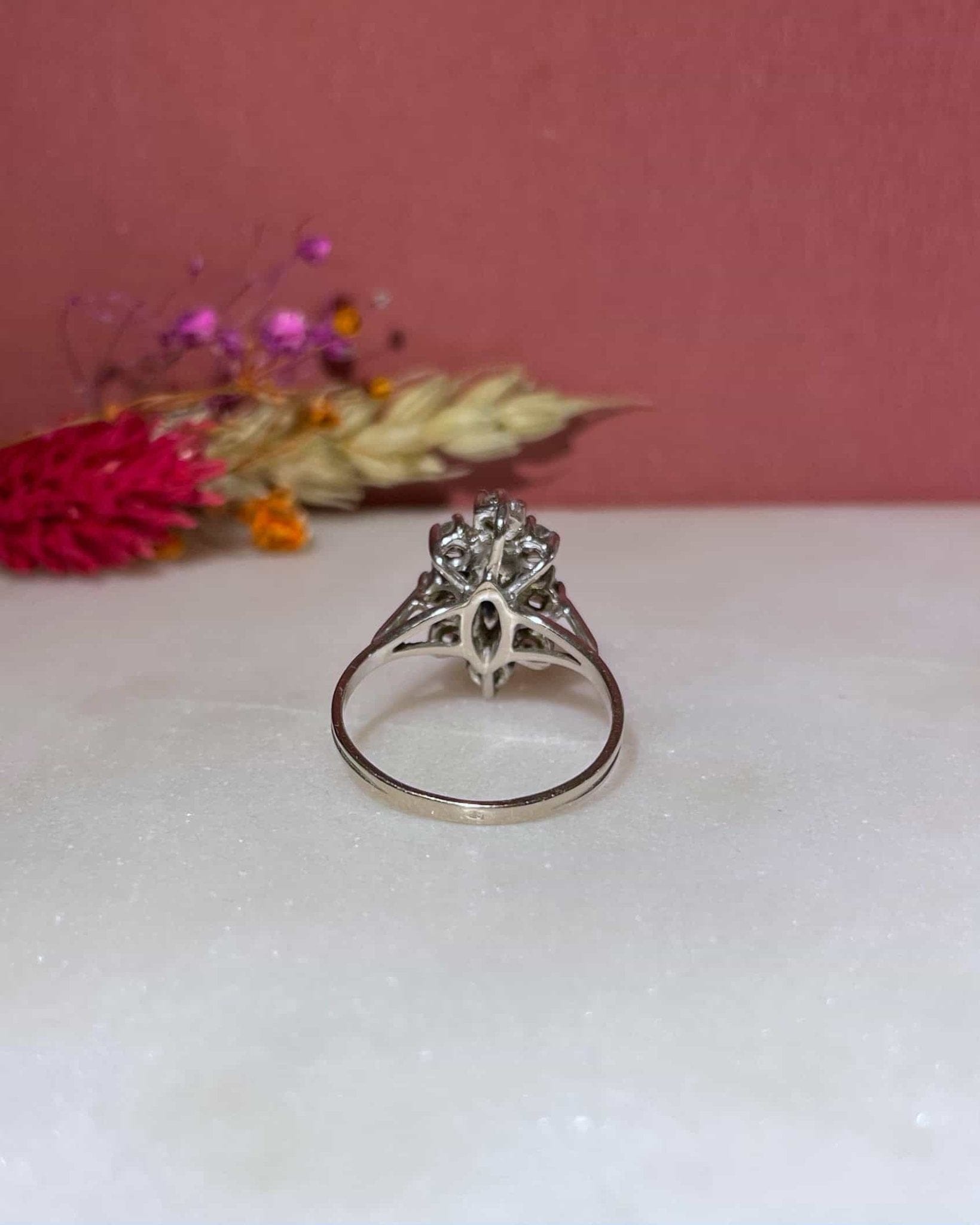 Bague Marguerite Saphir & Diamants "Paula" - Elliade Paris