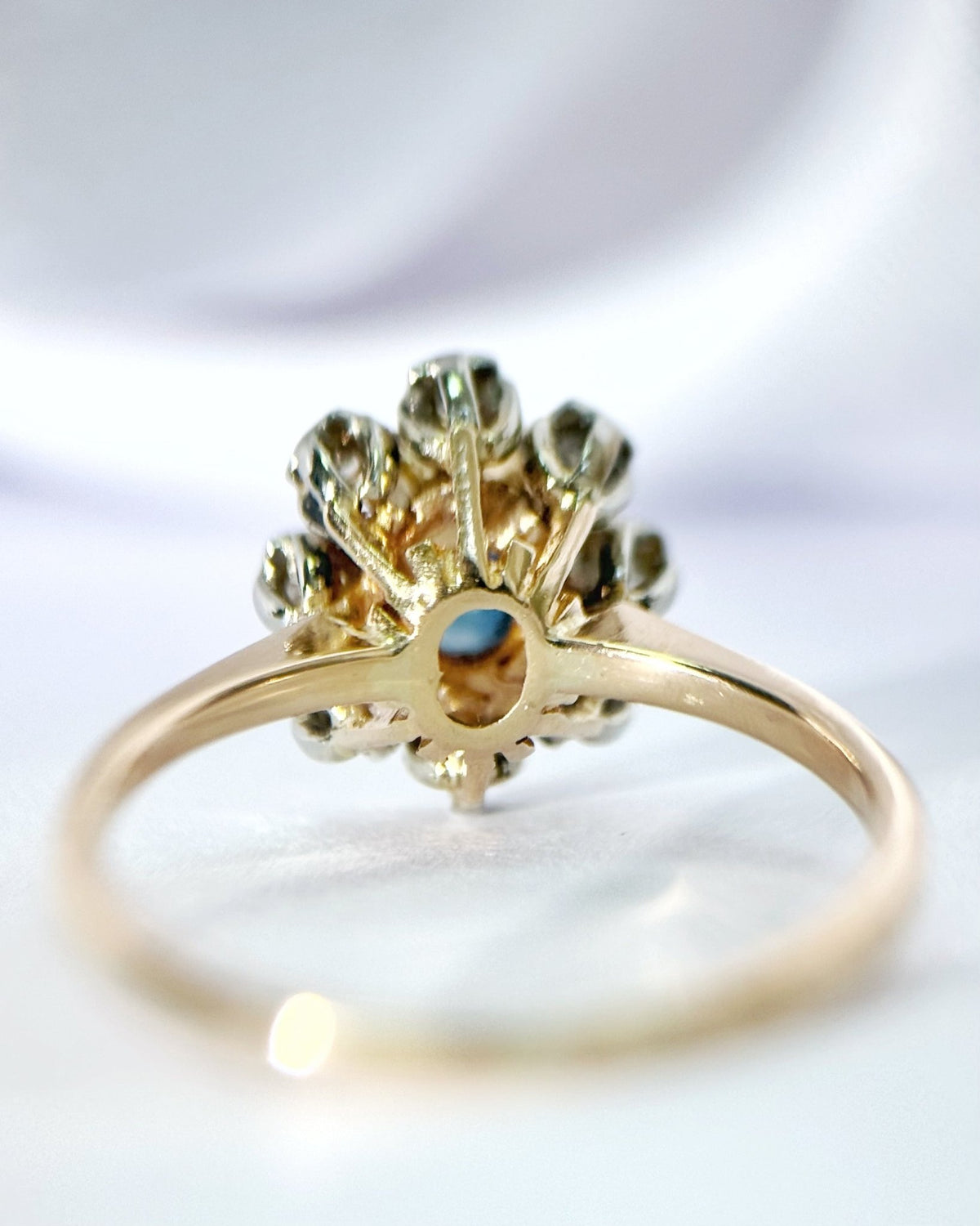 Bague Marguerite Saphir & Diamants "Pierette" - Elliade Paris
