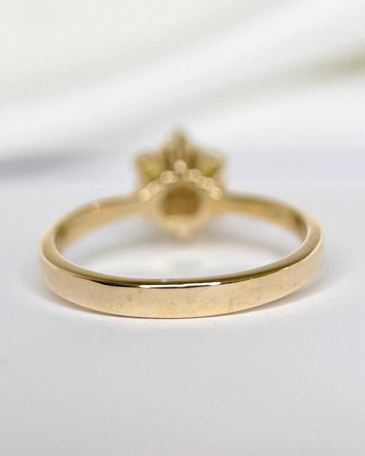 Bague Marguerite Saphir Orange & Saphirs Jaunes "Emilie" - Elliade Paris