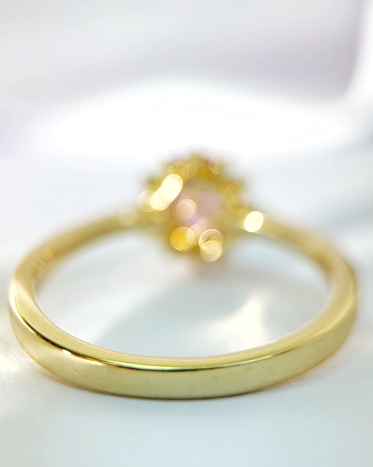 Bague Marguerite Saphir Rose 1 carat & Diamants "Iliana" - Elliade Paris