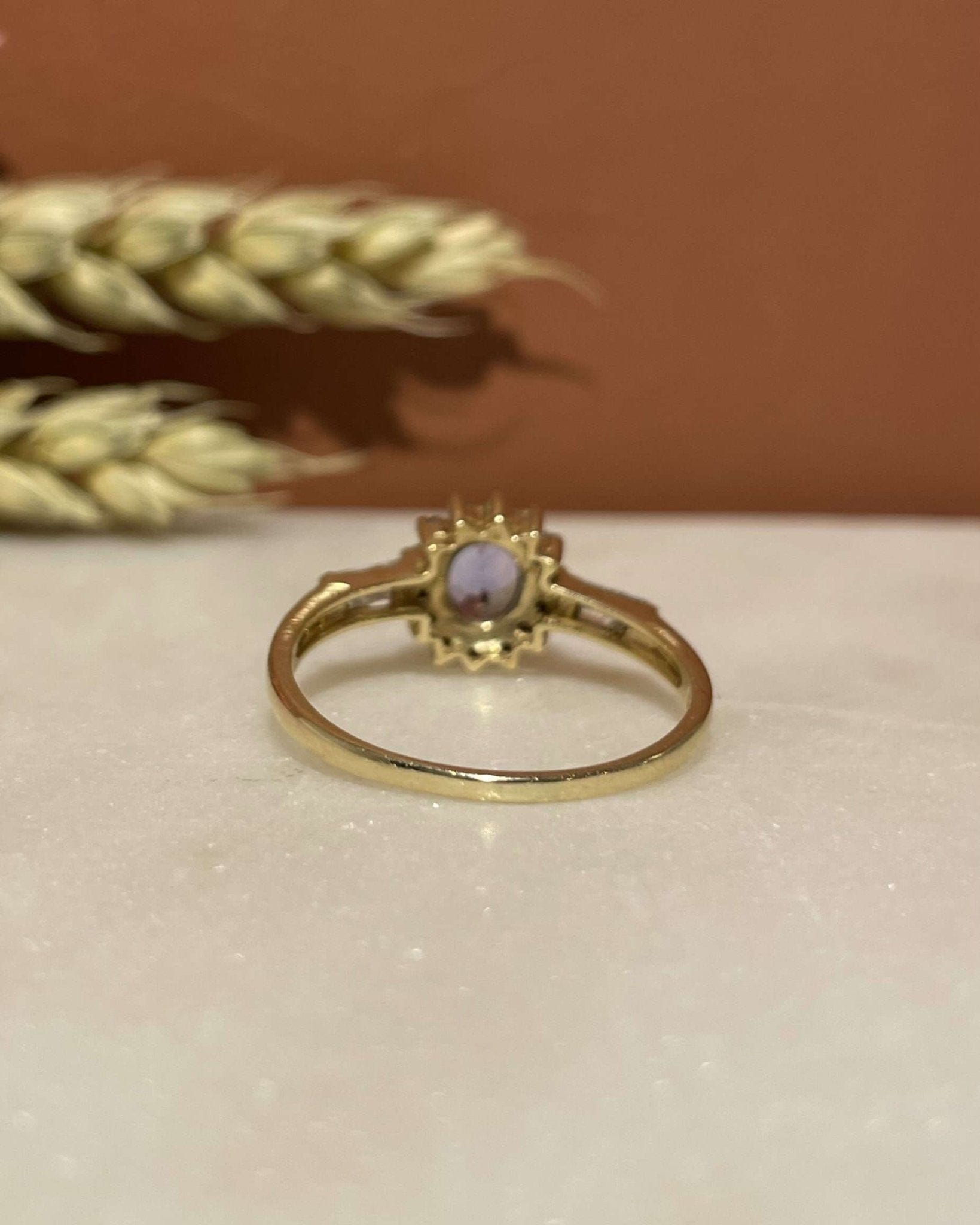 Bague Marguerite Tanzanite 0.45 Carat & 16 Diamants "Josie" - Elliade Paris